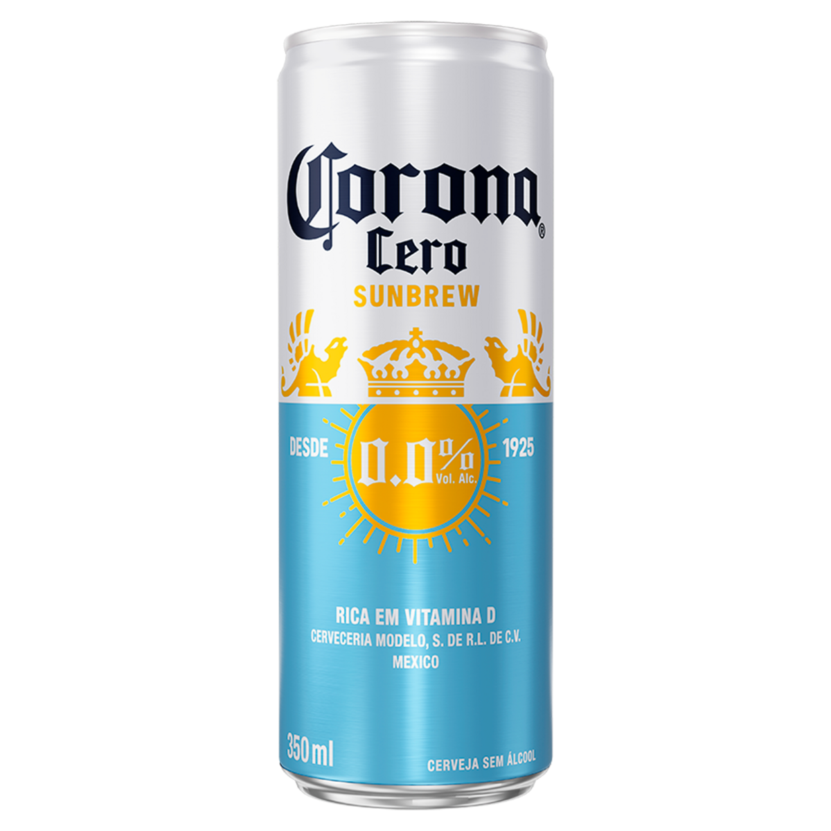Cerveja Cero Sunbrew Zero &Aacute;lcool Corona Lata 350ml