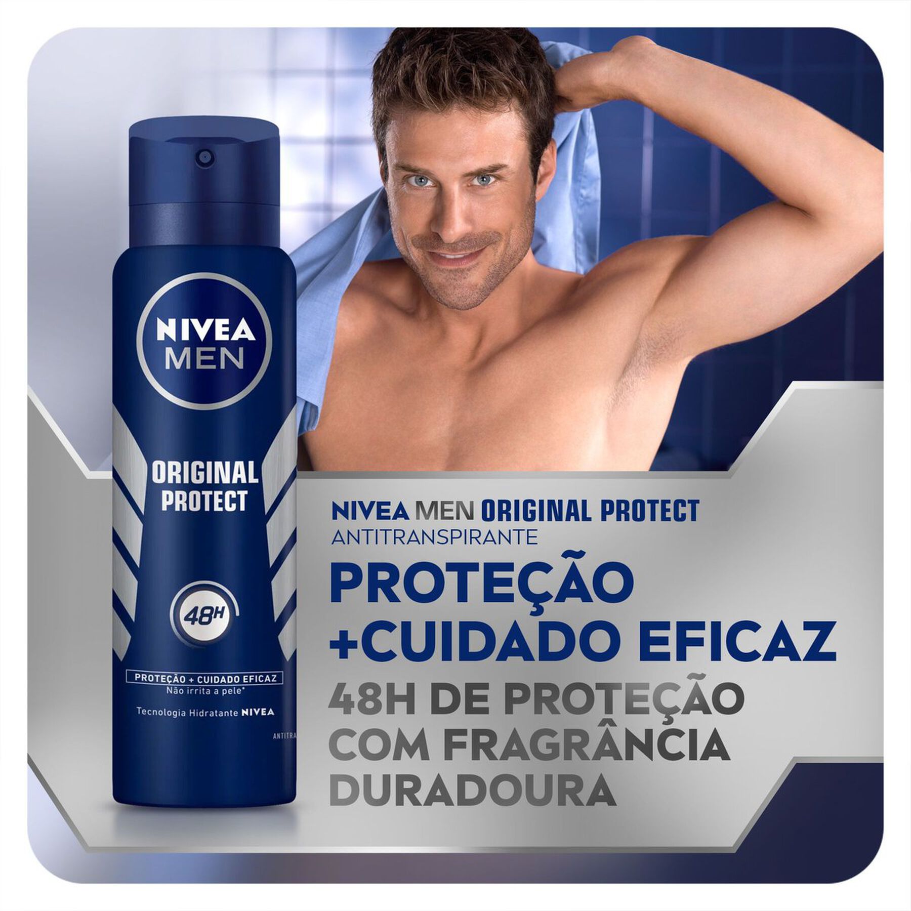 Antitranspirante Aerossol Original Protect Nivea Men 150ml
