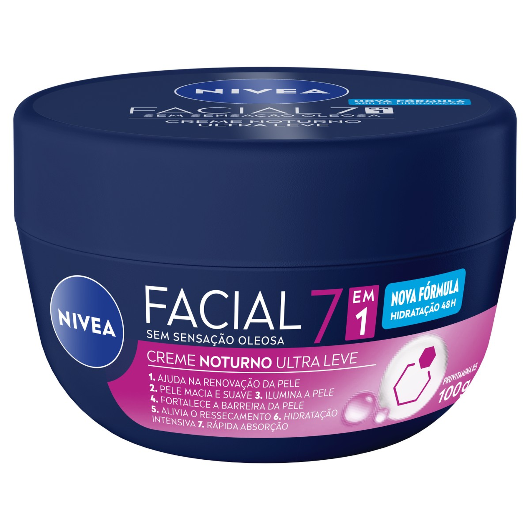 Creme Facial Noturno Nivea Pote 100g