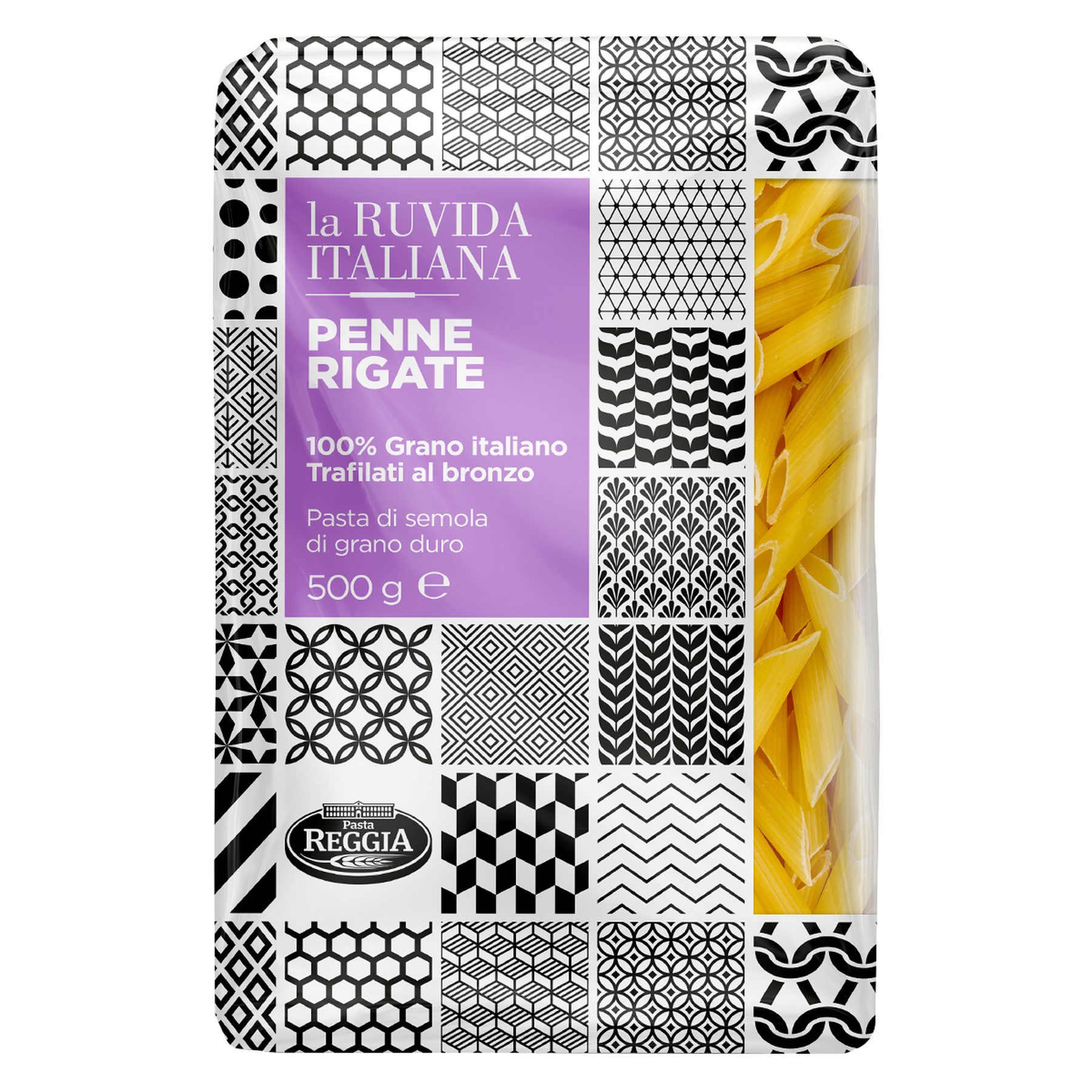 Macarr&atilde;o Grano Duro Penne La Ruvida Italiana 500g