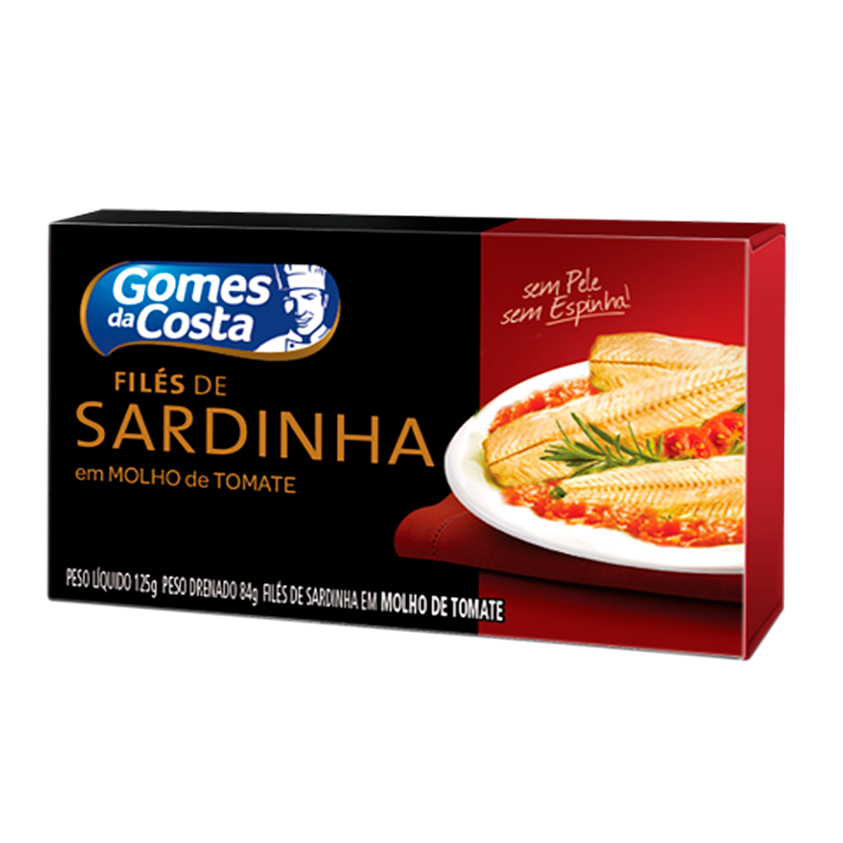 Fil&eacute; Sardinha Tomate Gomes Da Costa 125g