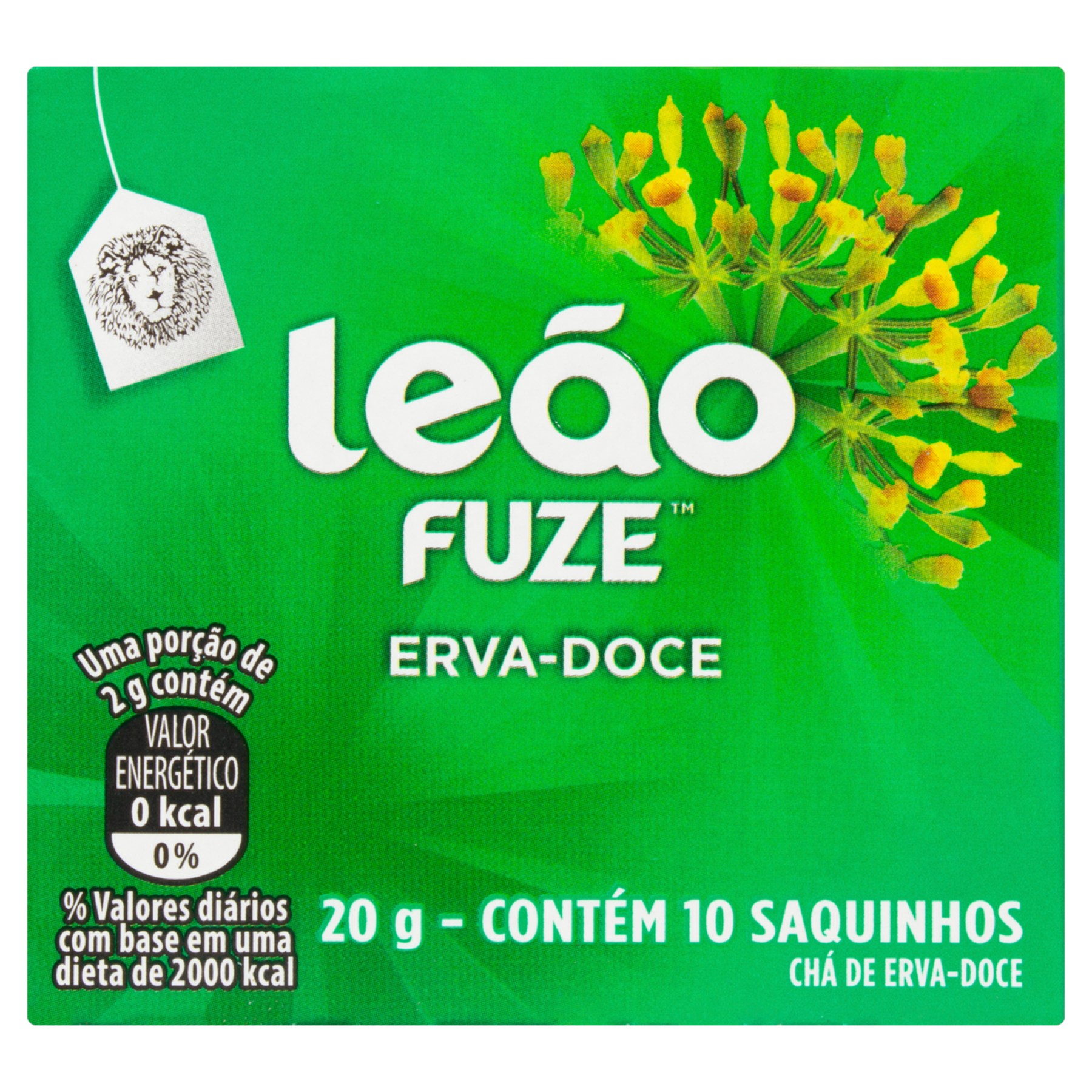 Chá Erva-Doce Leão Fuze Caixa 20g 10 Unidades
