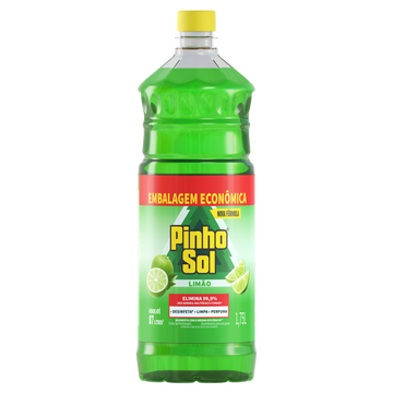 Desinfetante Uso Geral Limão Pinho Sol Frasco 1,75l - Embalagem Econômica