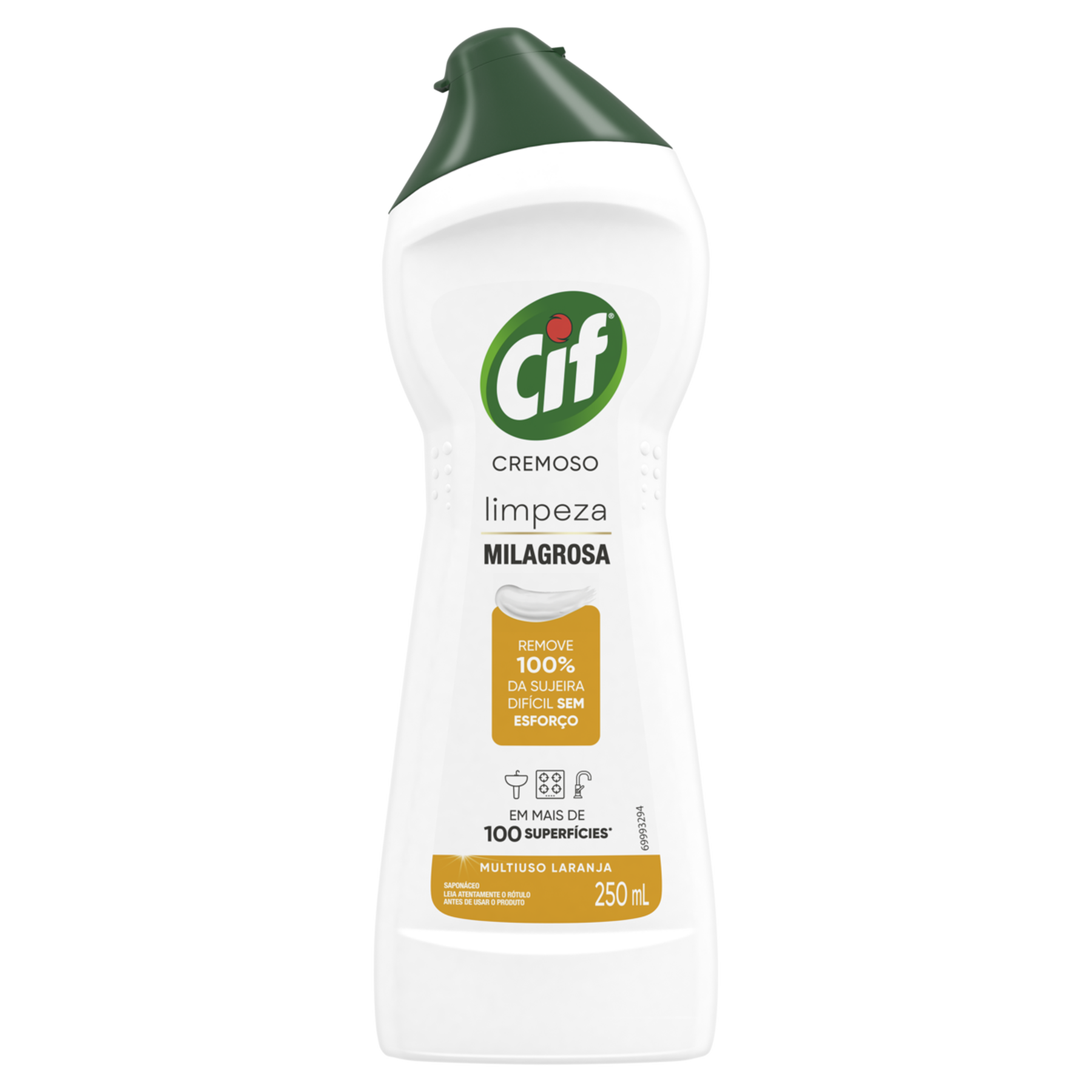 Sapon&aacute;ceo Cremoso Multiuso Laranja Cif Squeeze 250ml