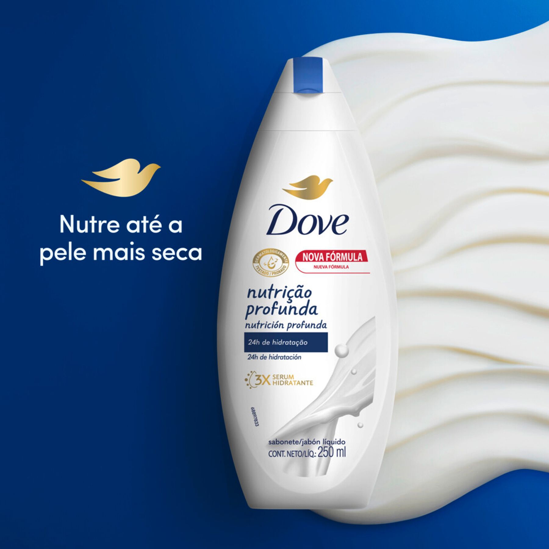 Sabonete Líquido Dove Nutrição Profunda Frasco 250ml