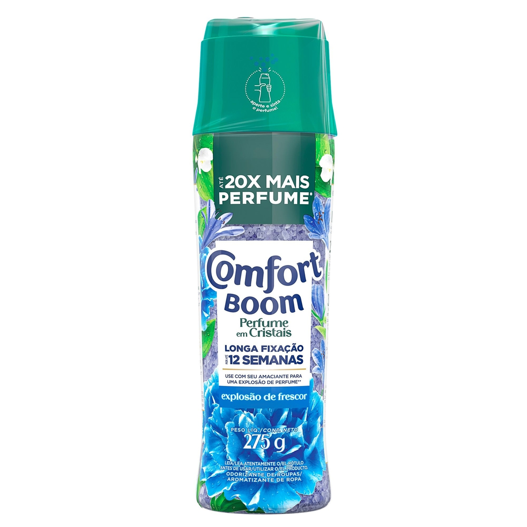 Odorizante de Roupas Explos&atilde;o de Frescor Perfume em Cristais Comfort Boom Frasco 275g