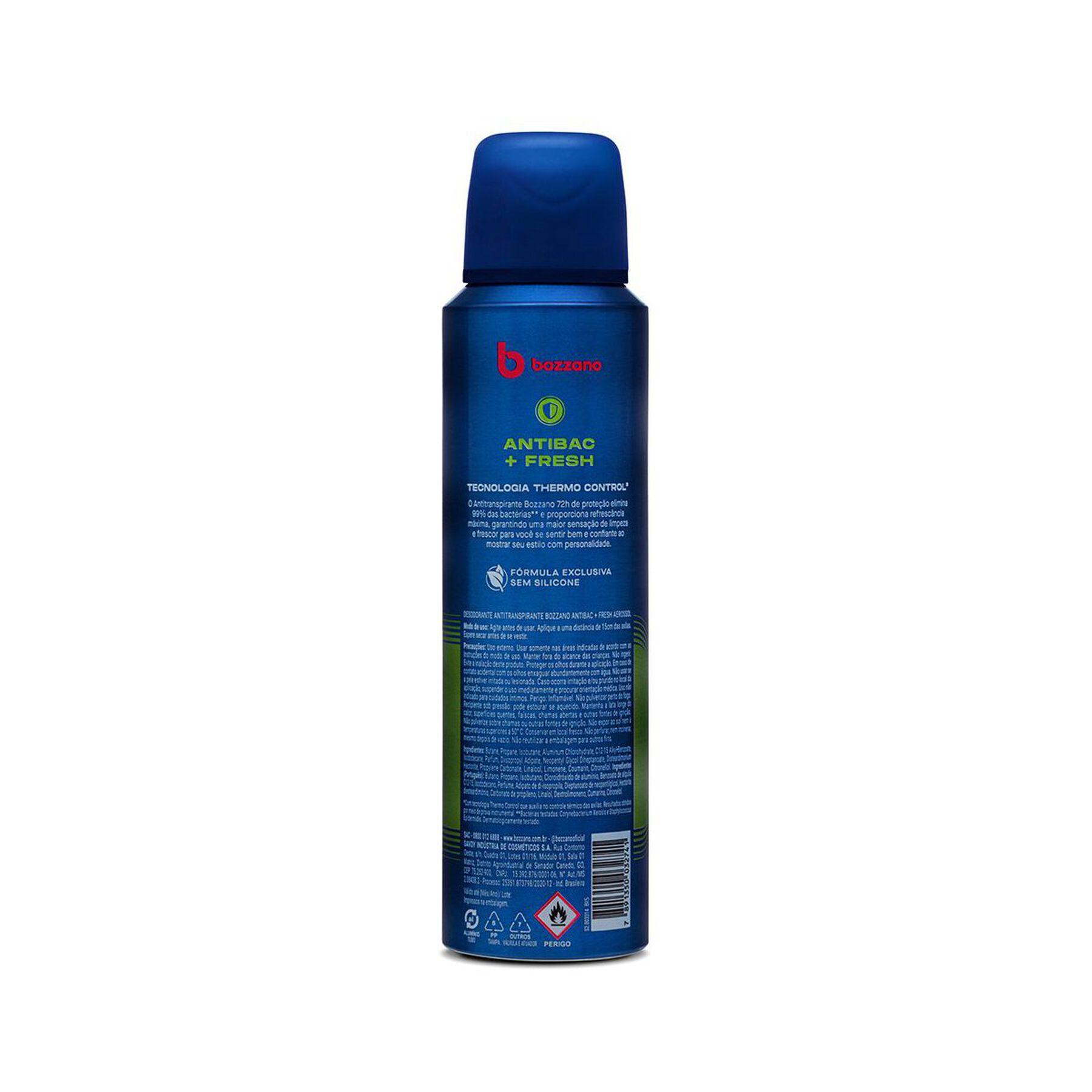 Desodorante Aerossol Antibac + Fresh Bozzano 150ml