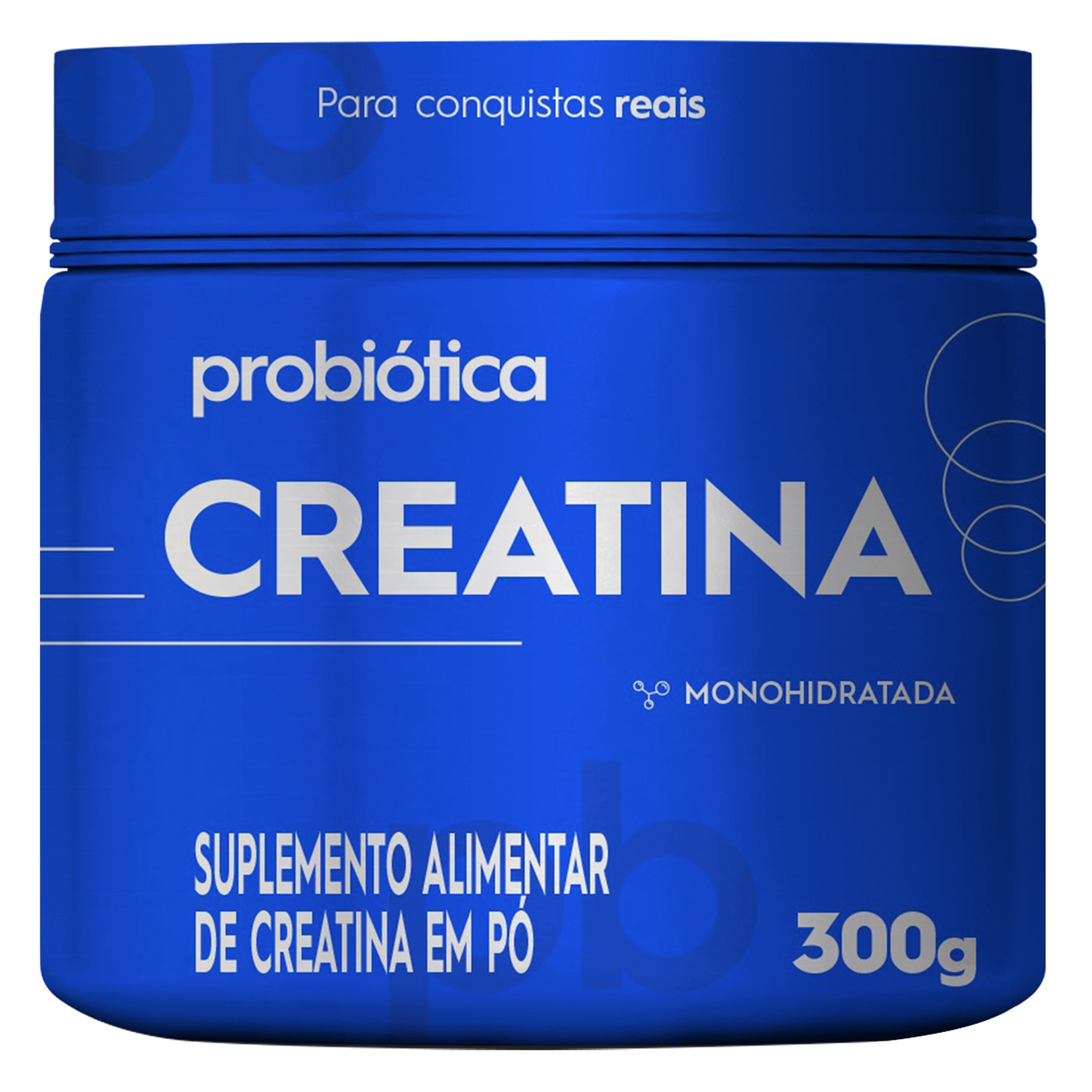 Suplemento Alimentar em P&oacute; Creatina Probi&oacute;tica Pote 300g