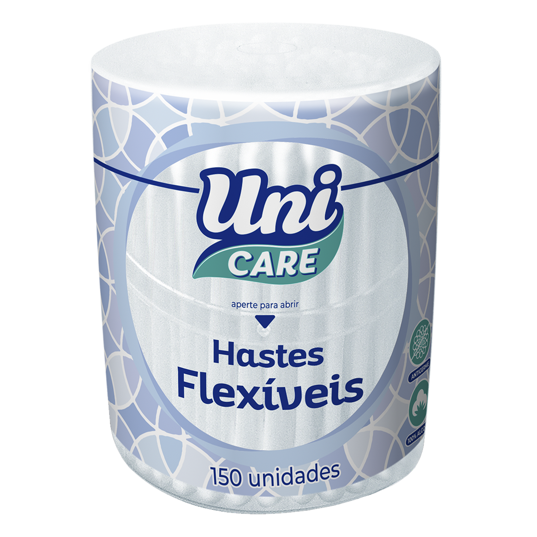 Hastes Flexíveis Uni Care C/150 Unidades