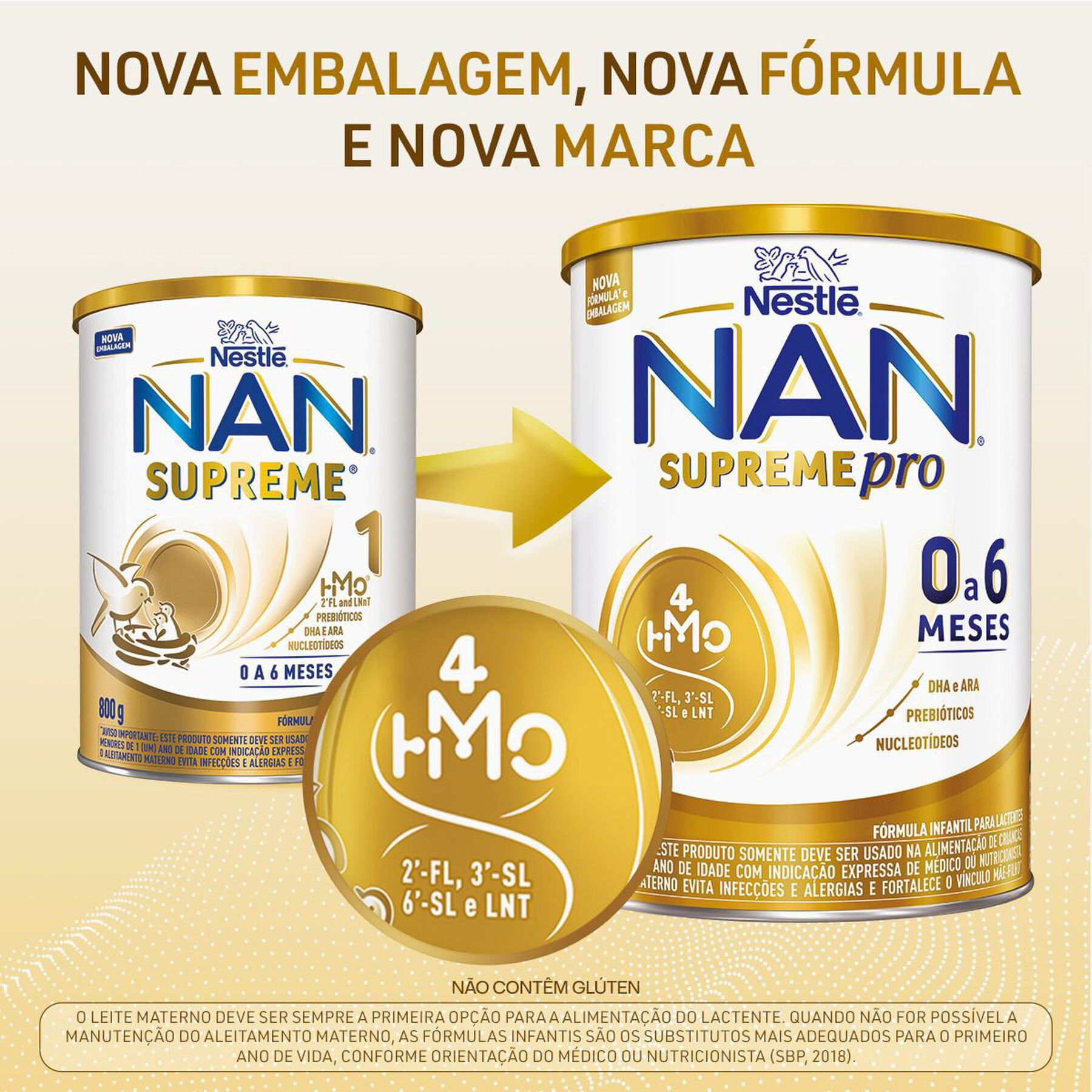 Fórmula Infantil Nan Supreme Pro 0 a 6 Meses 800g