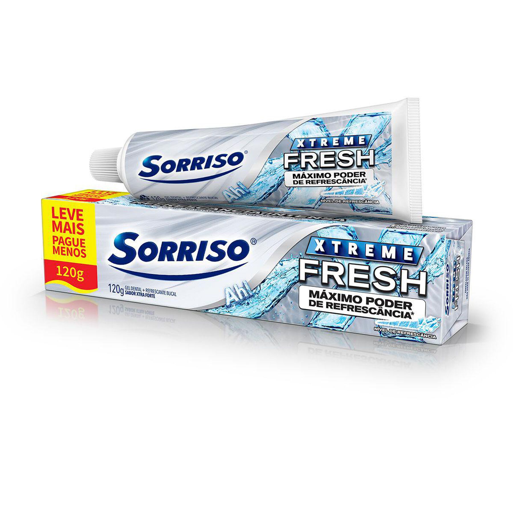 Gel Dental Xtra Forte Xtreme Fresh Sorriso Caixa 120g