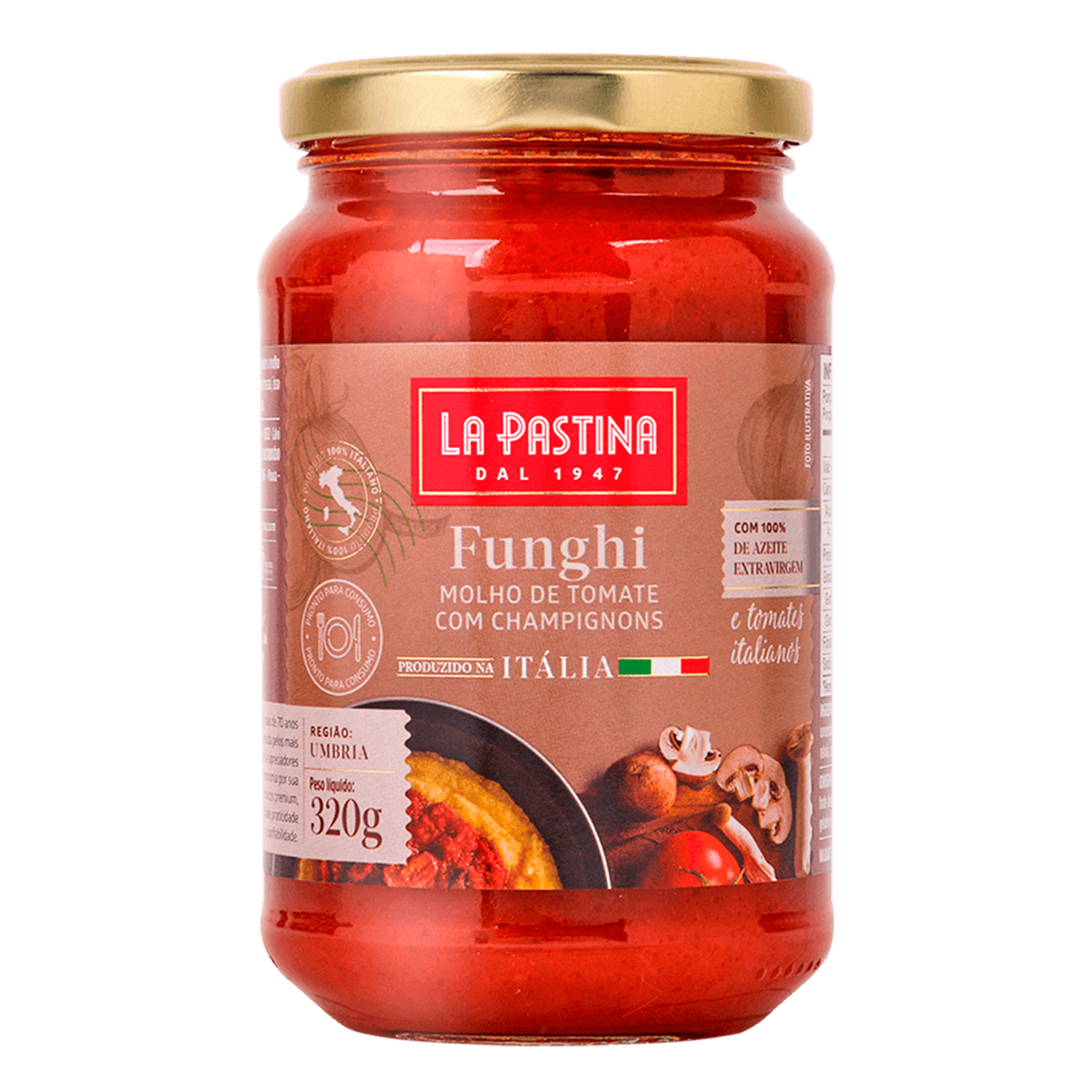 Molho com Funghi La Pastina Vidro 320g