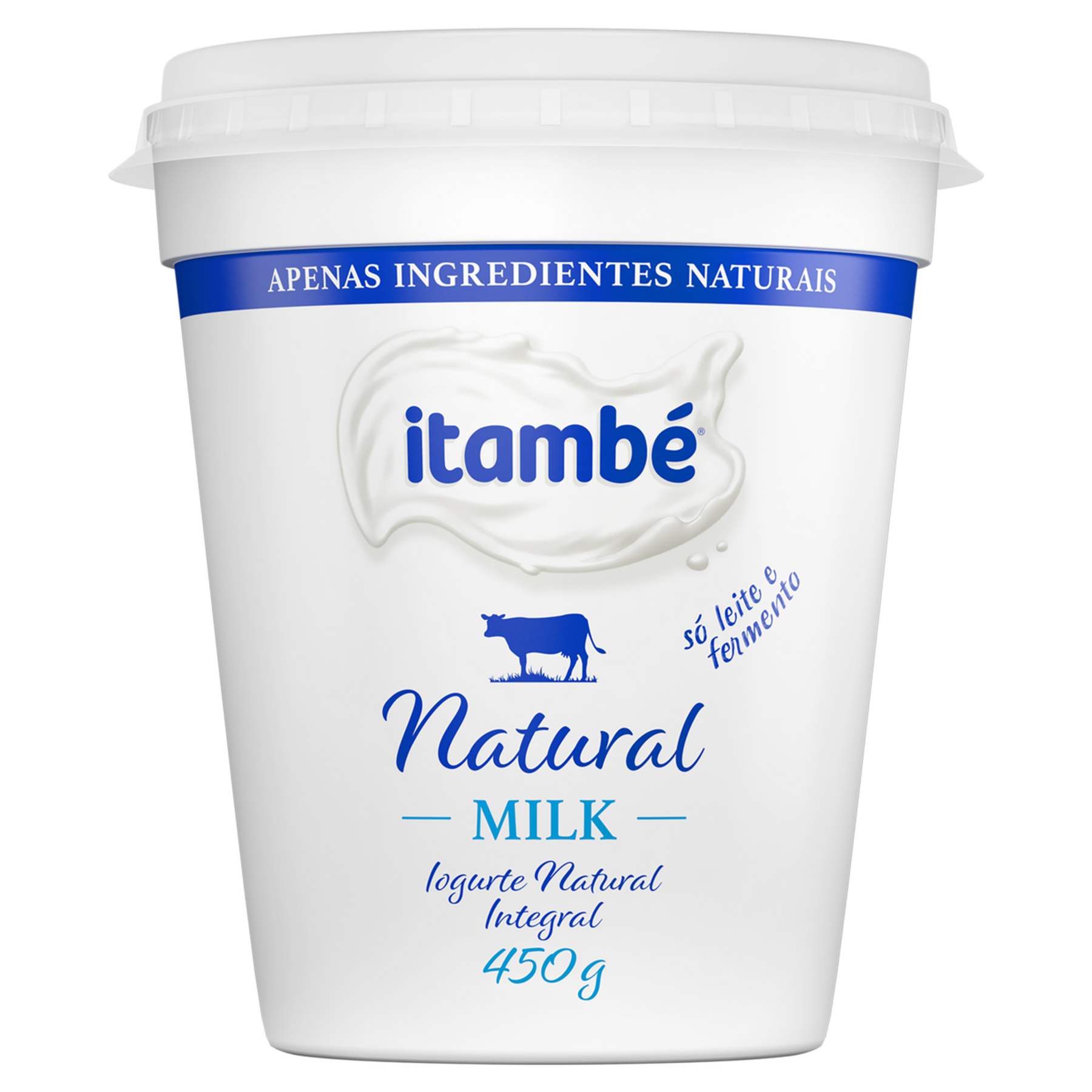 Iogurte Integral Natural Itambé Milk Pote 450g