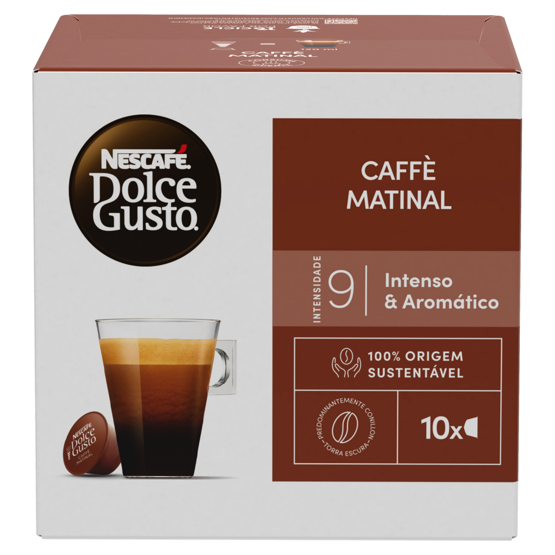 Café em Cápsula Torrado e Moído Caffè Matinal Dolce Gusto Nescafé Caixa C/10 Unidades