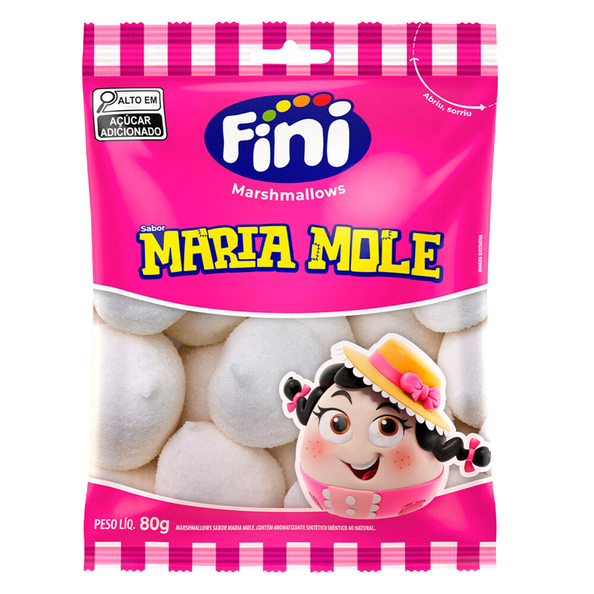 Marshmallows Maria Mole Fini Pacote 80g