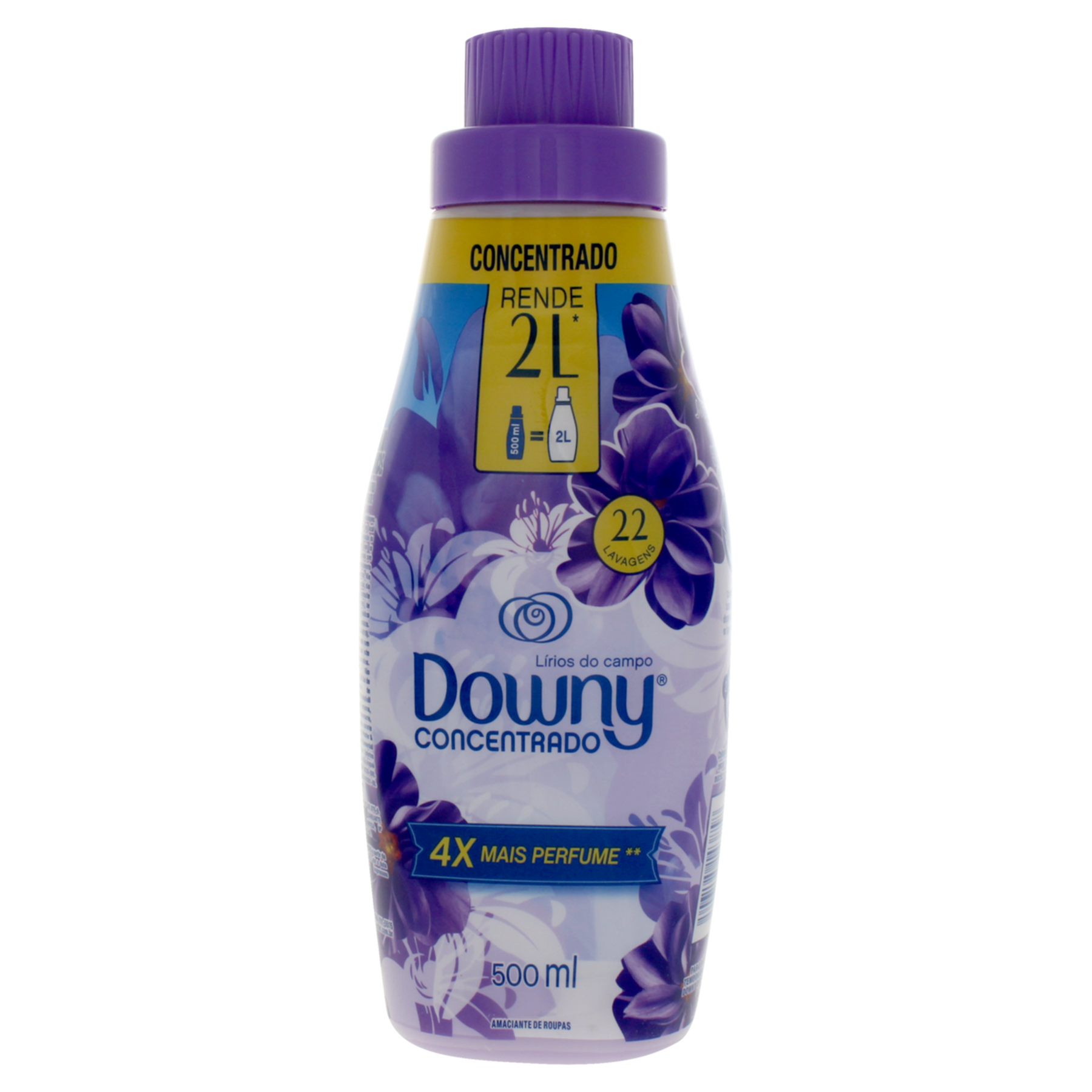 Amaciante de Roupa Concentrado Lírios do Campo Downy Frasco 500ml