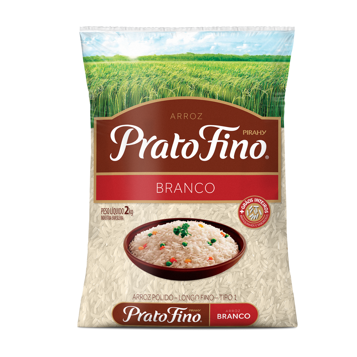 Arroz Prato Fino Pacote 2kg