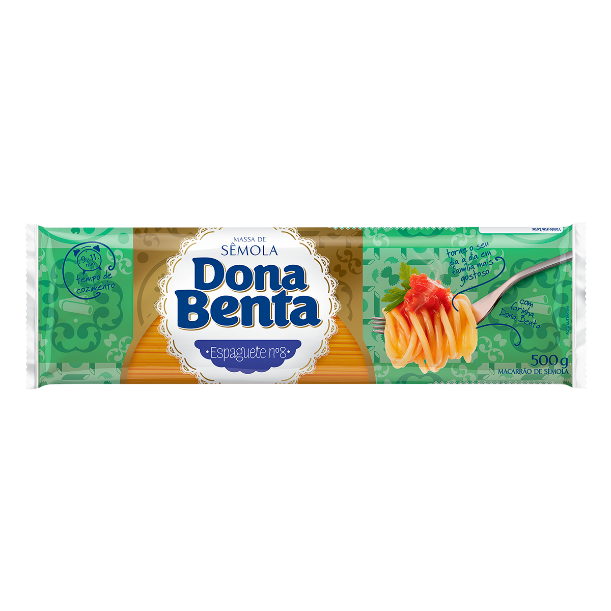 Macarr&atilde;o de S&ecirc;mola Espaguete N&deg;8 Dona Benta 500g