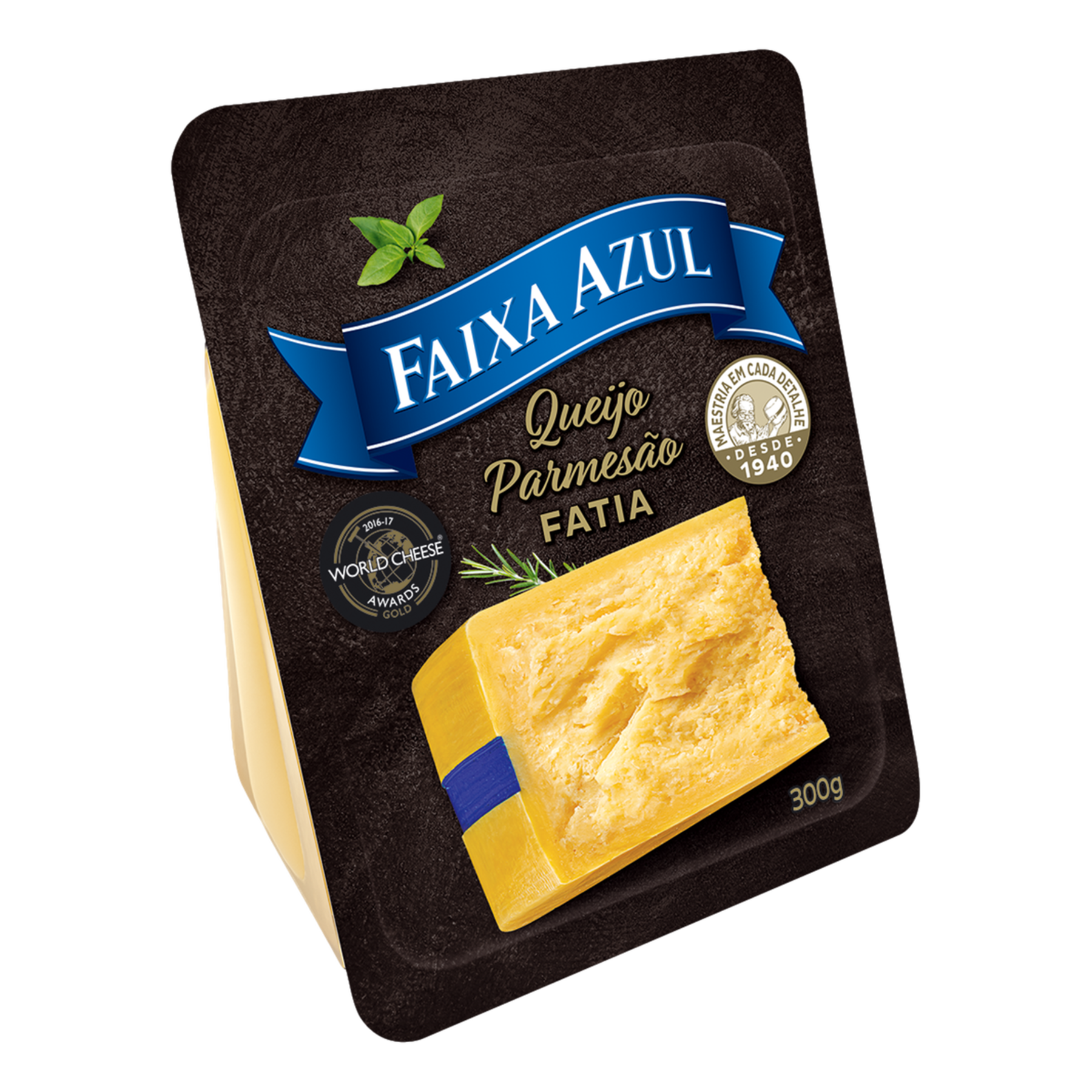 Queijo Parmes&atilde;o Peda&ccedil;o Faixa Azul 300g&nbsp;