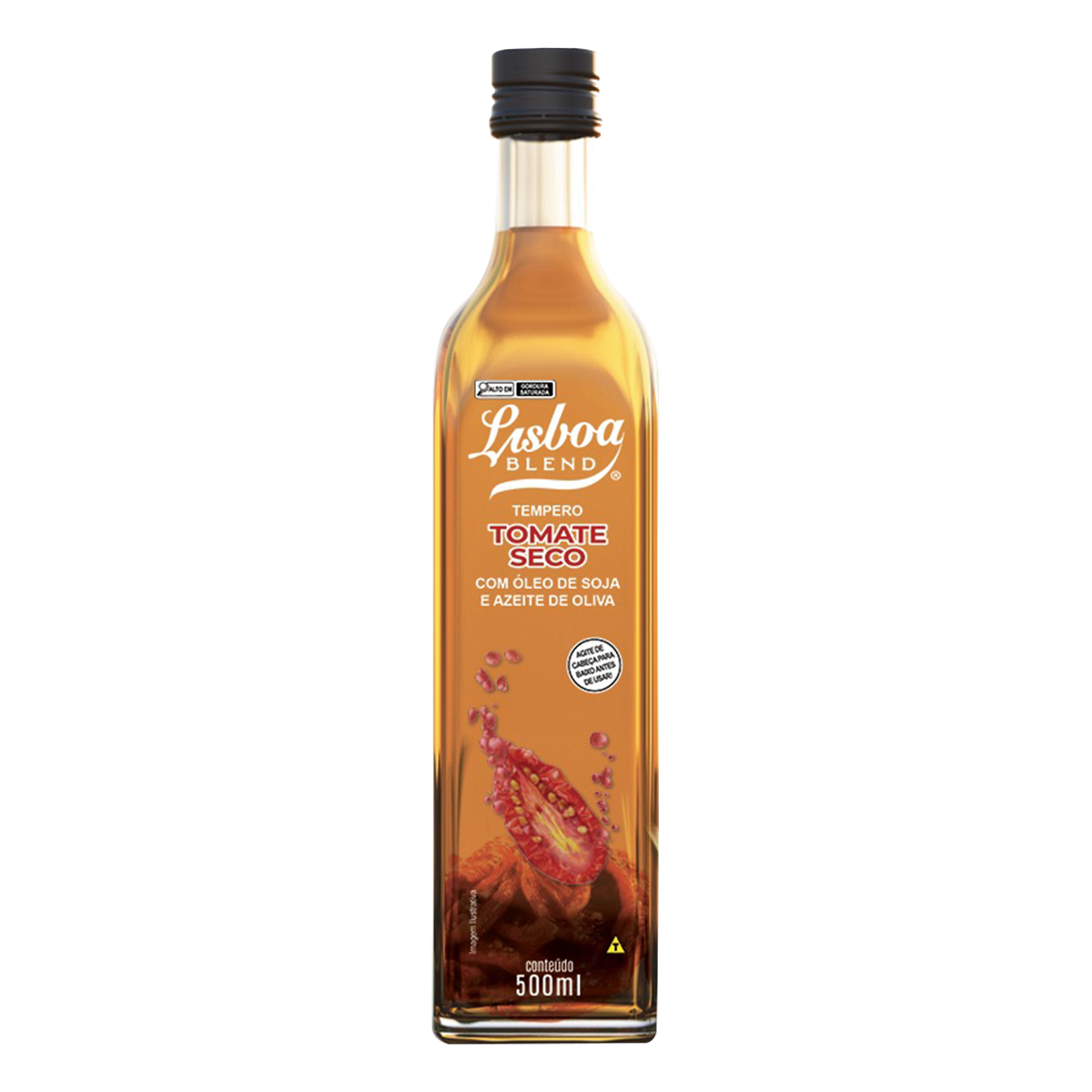 Tempero Tomate Seco com &Oacute;leo de Soja e Azeite de Oliva Lisboa Blend 500ml