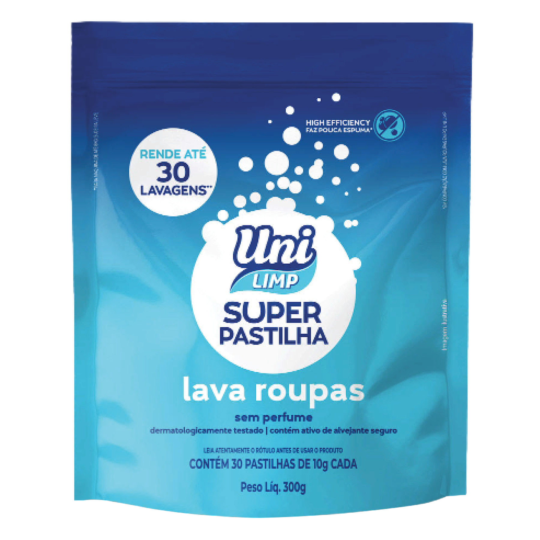 Lava Roupas Super Pastilha Uni Limp 300g