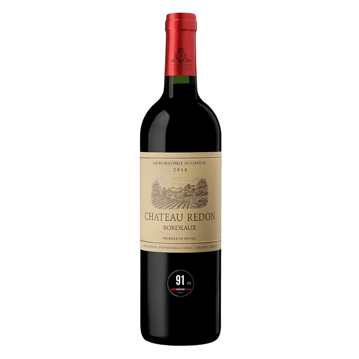Vinho Tinto Bordeaux Chateau Redon Garrafa 750ml