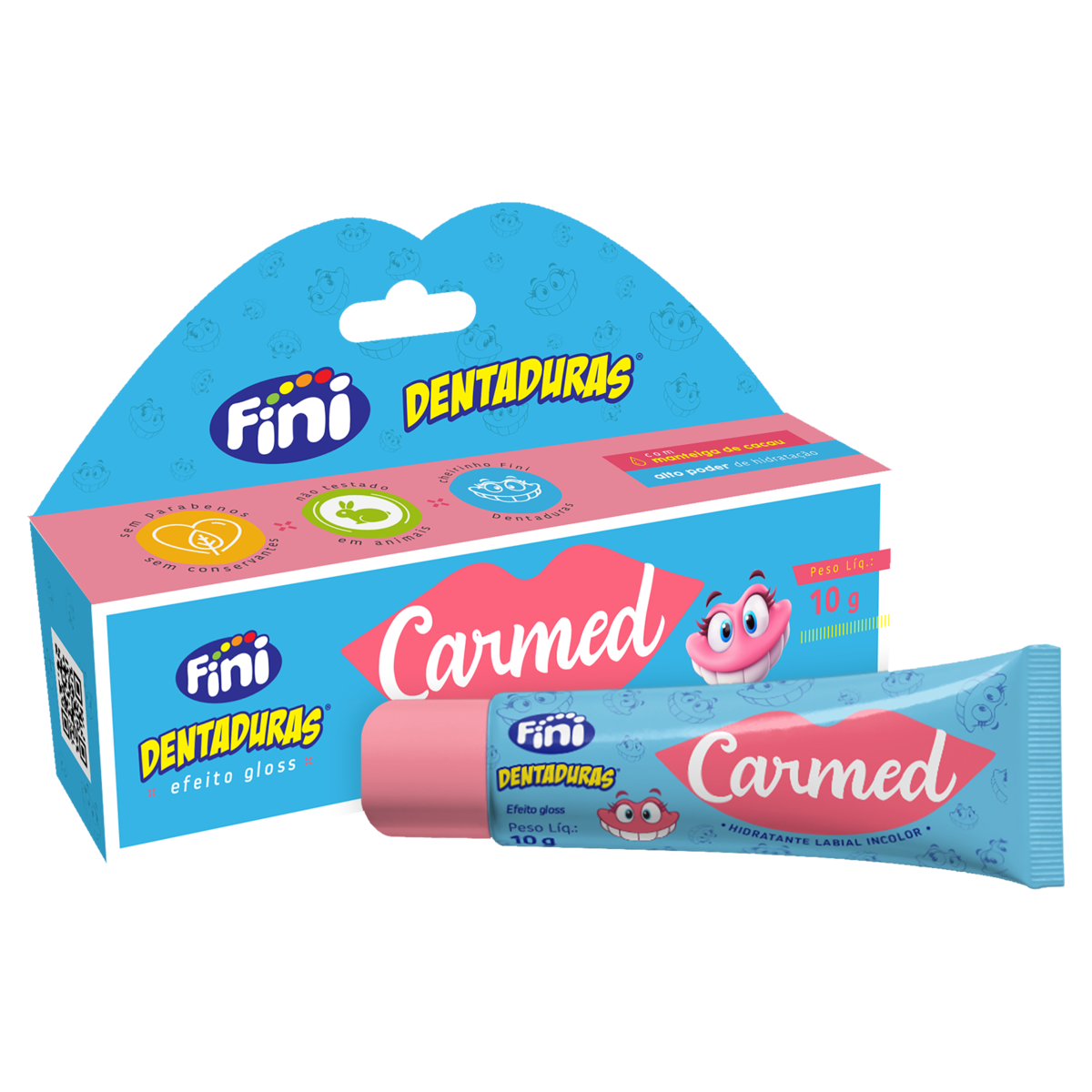 Hidratante Labial Fini Dentaduras Carmed Caixa 10g