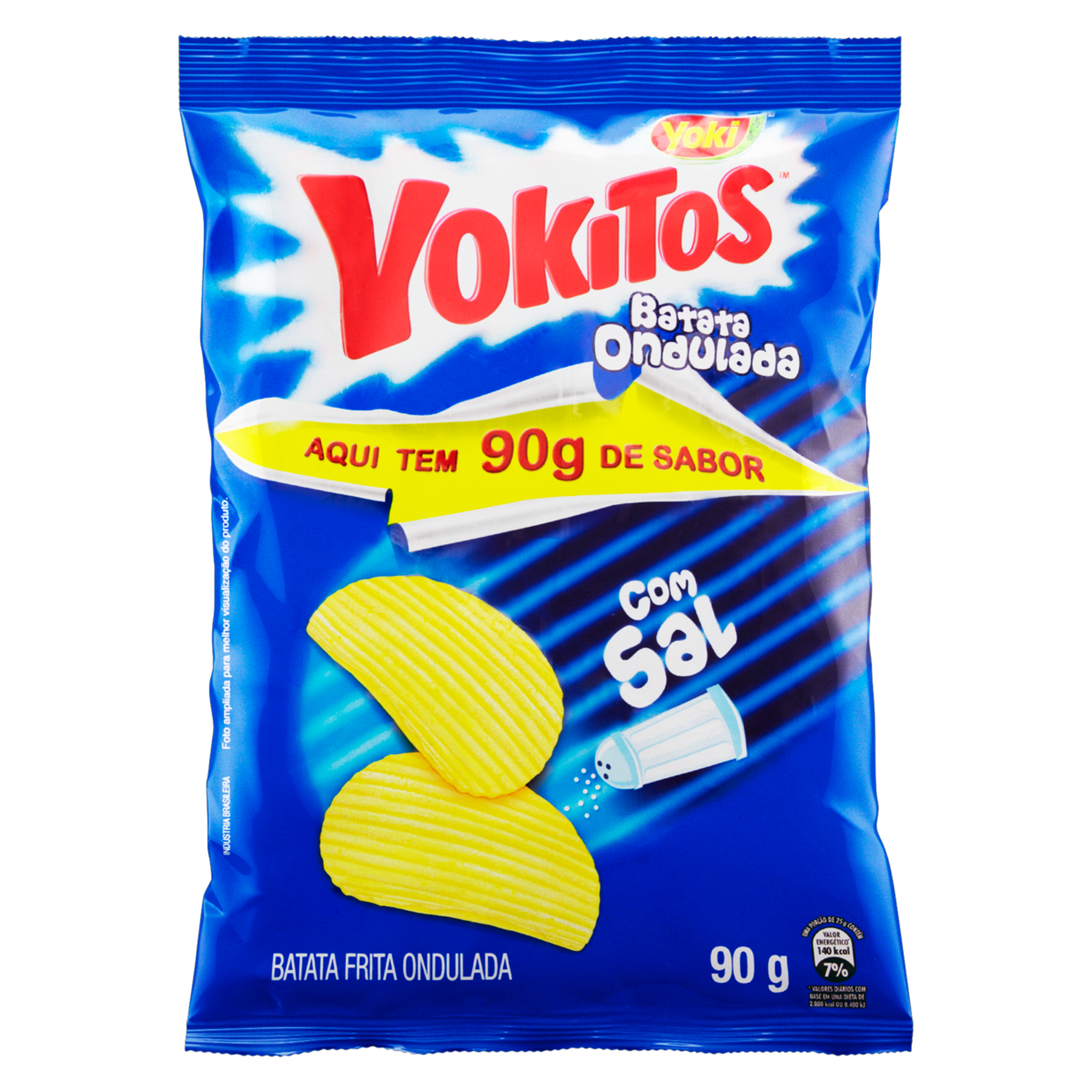 Batata Frita Ondulada com Sal Yoki Yokitos Pacote 90g