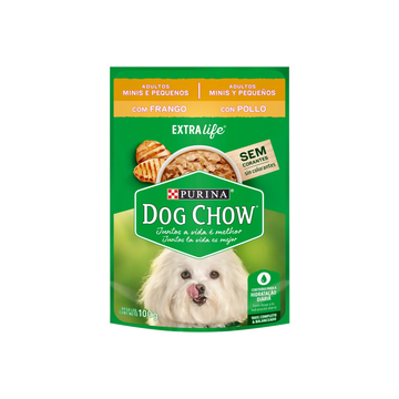 Dog Chow Sache   100g, Frango com Molho Pequeno