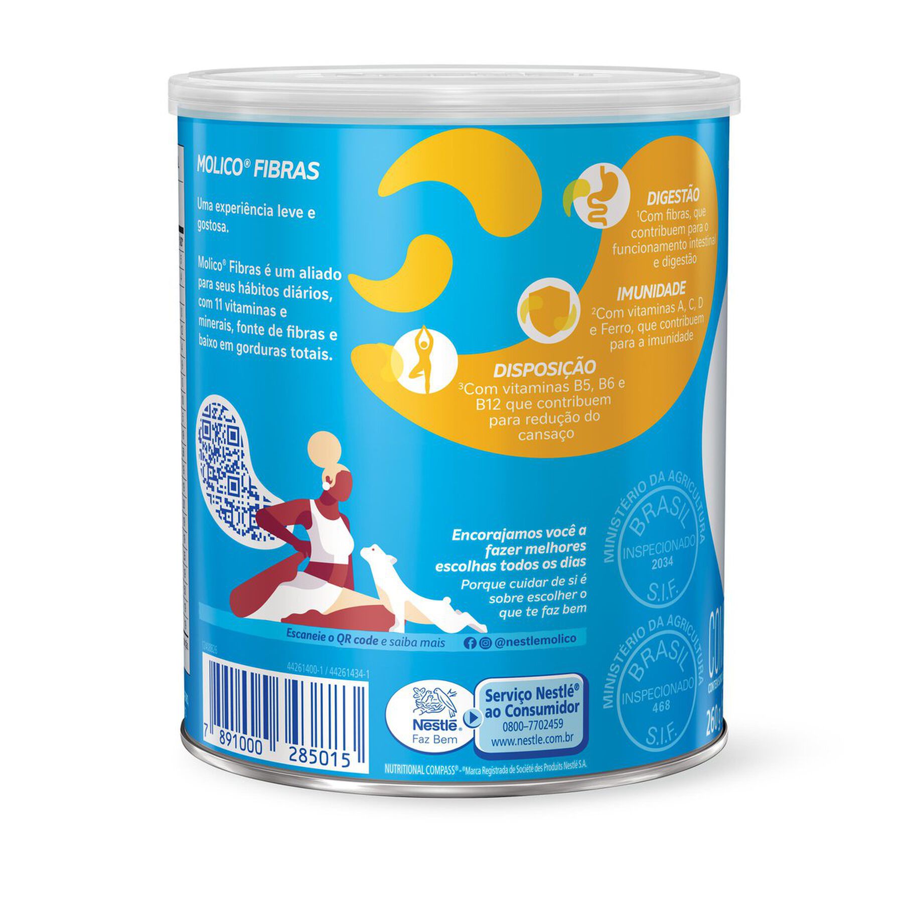 Composto Lácteo MOLICO Fibras 260g