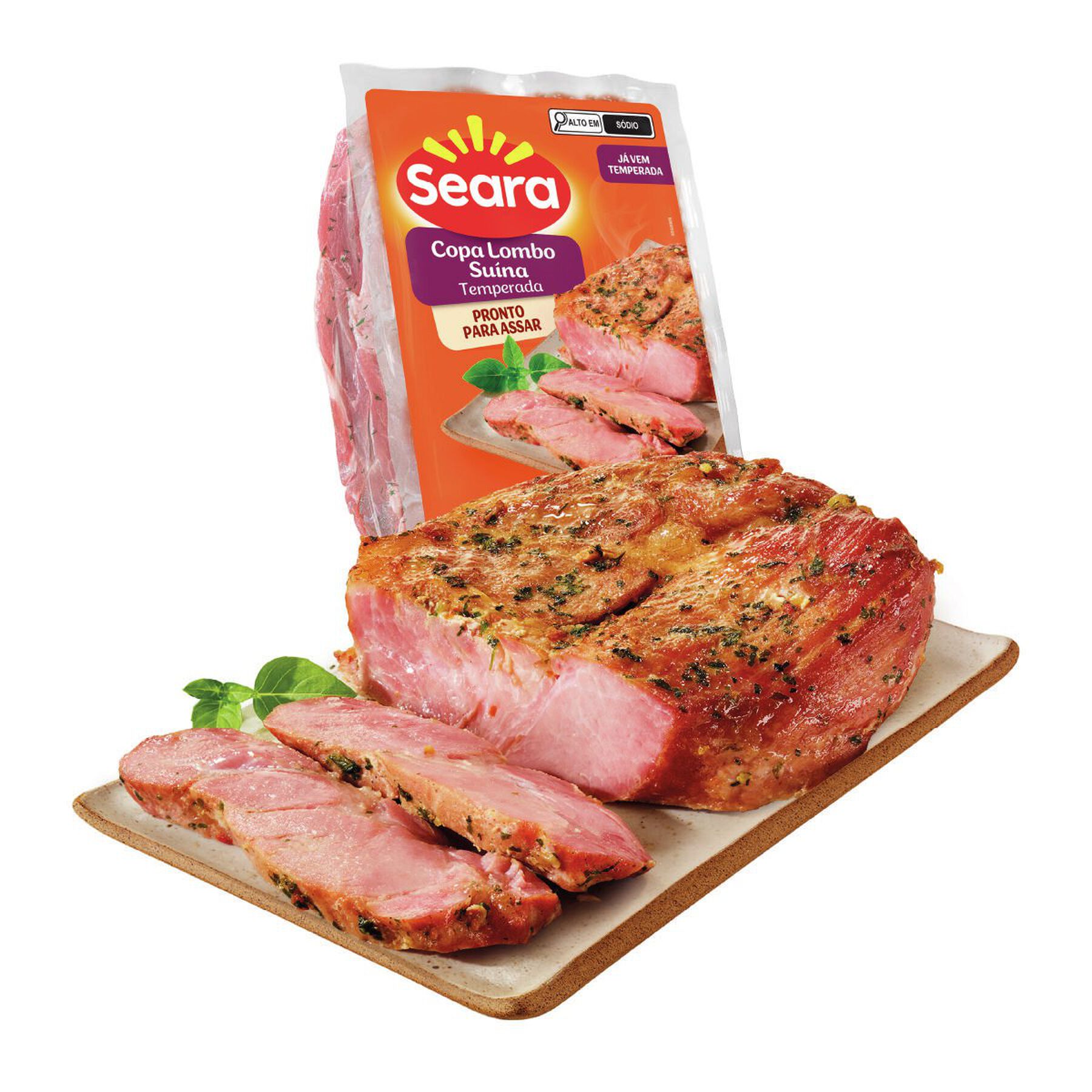Carne Temperada Copa Lombo Suína Seara aprox. 800g