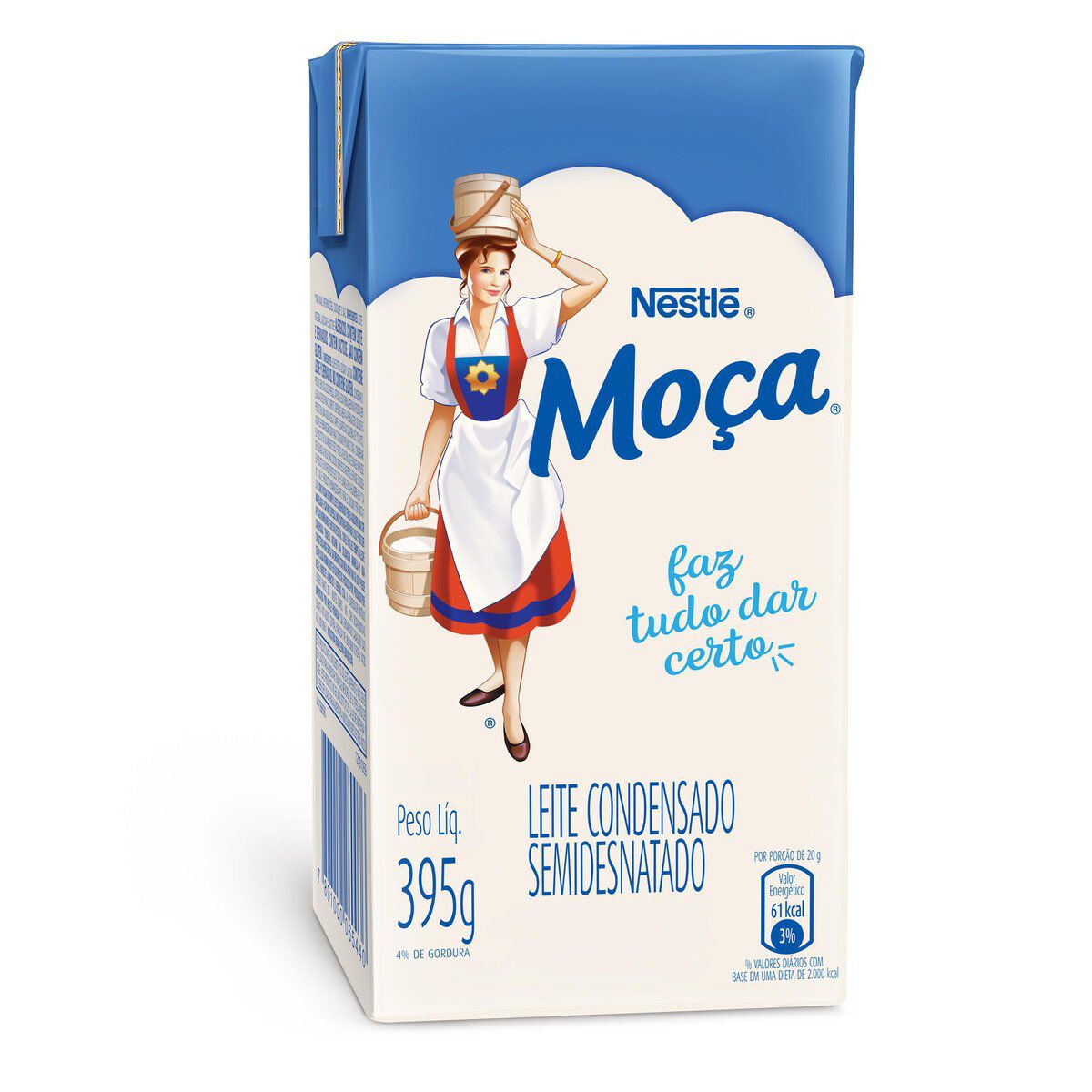 Leite Condensado Semidesnatado MO&Ccedil;A Caixinha 395g