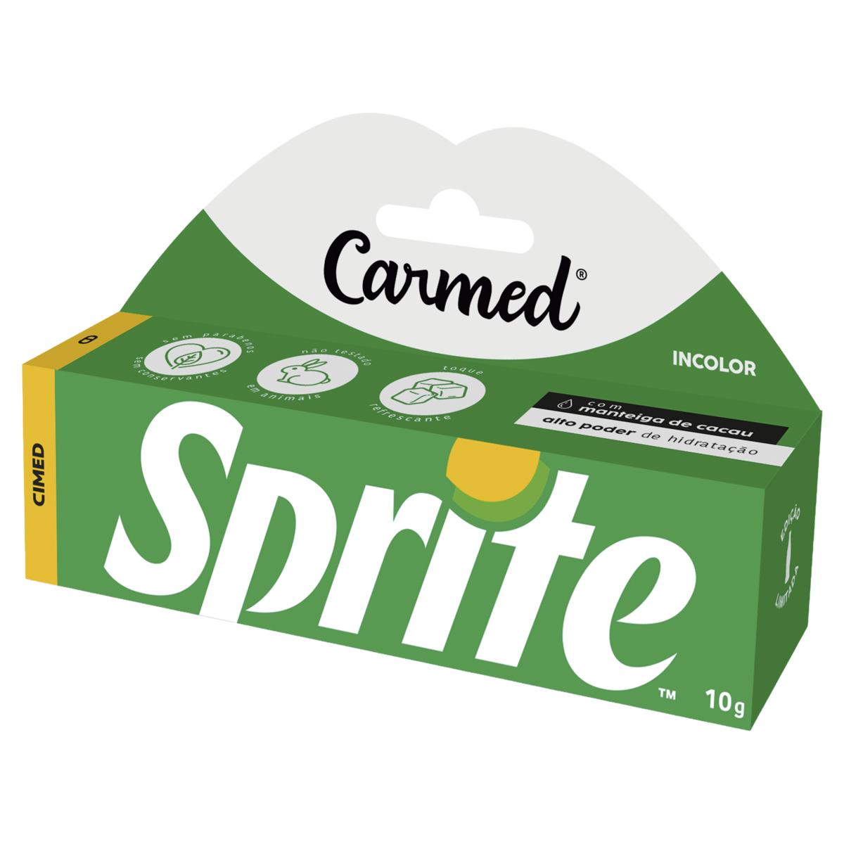 Hidratante Labial Incolor Sprite Carmed Caixa 10g