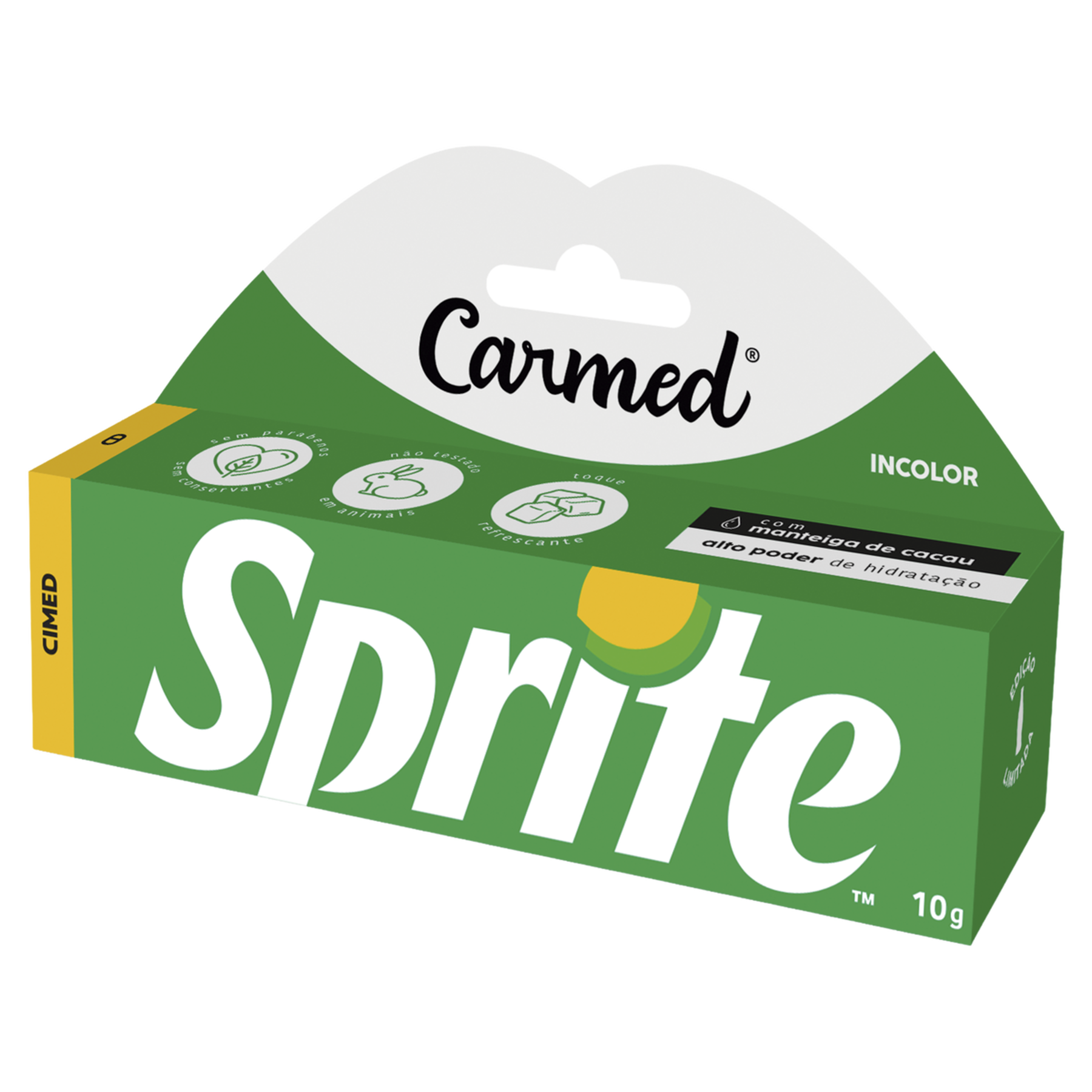 Hidratante Labial Incolor Sprite Carmed Caixa 10g