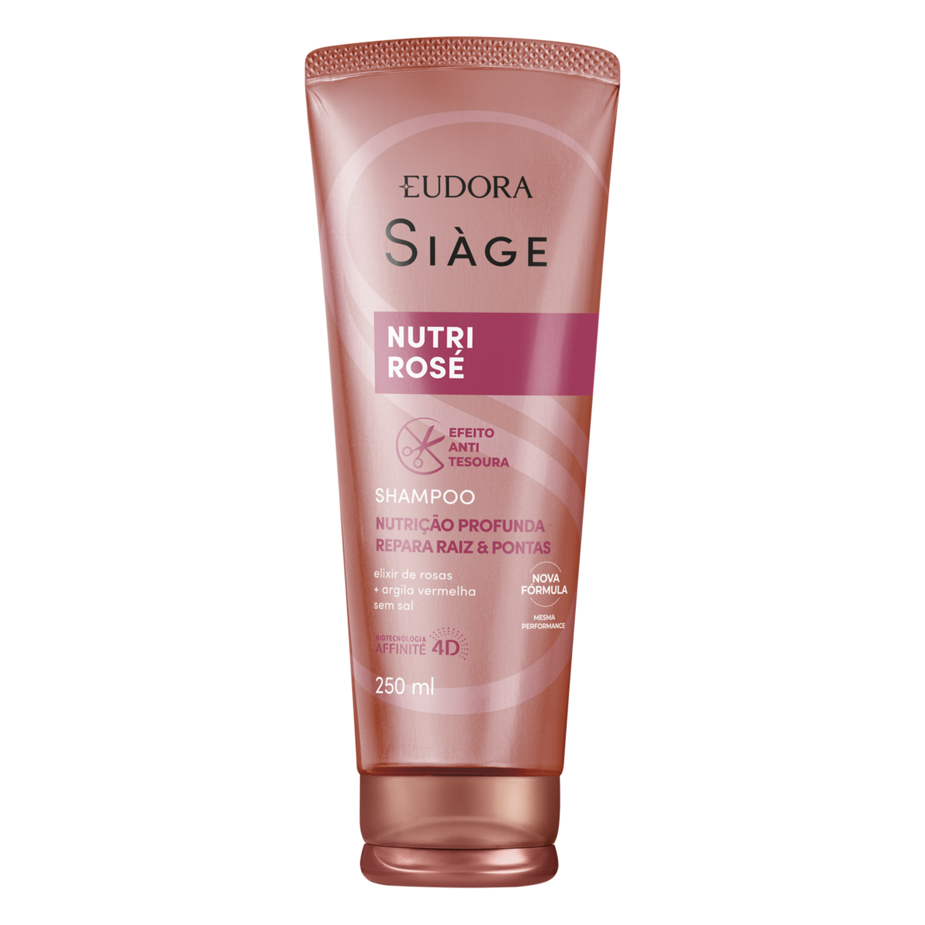 Shampoo Si&agrave;ge Nutri Ros&eacute; Eudora Bisnaga 250ml