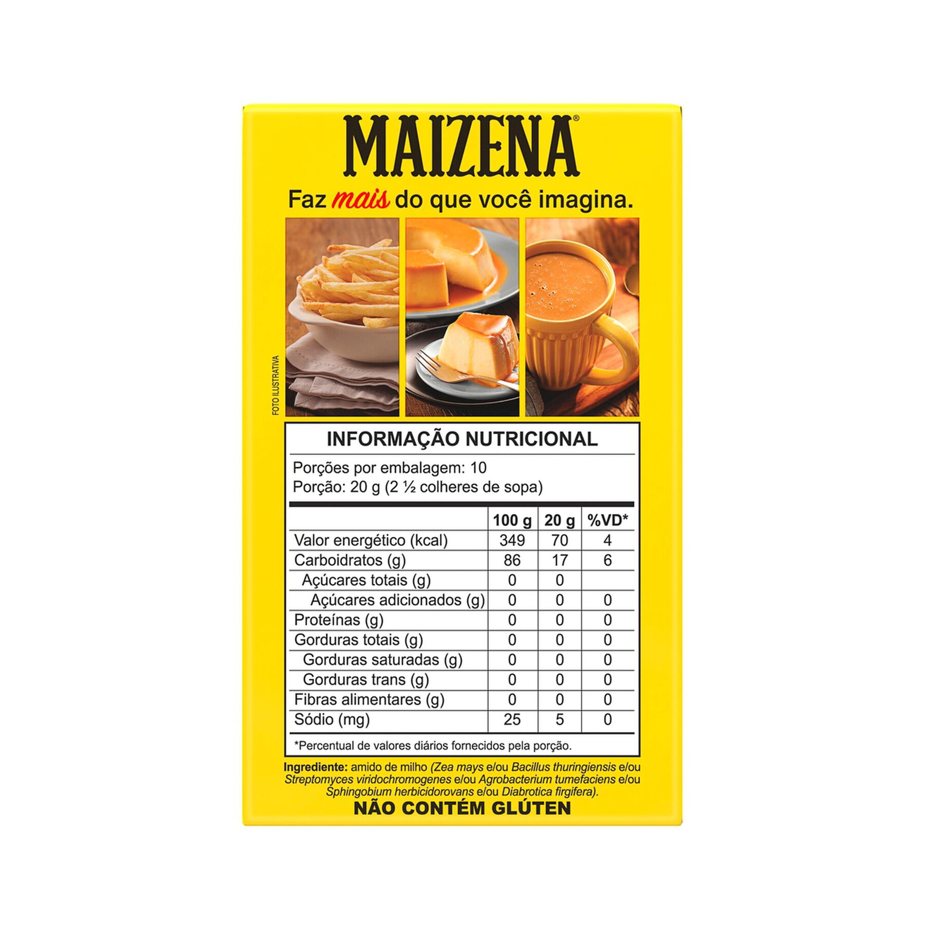 Amido de Milho Maizena Duryea Caixa 200g