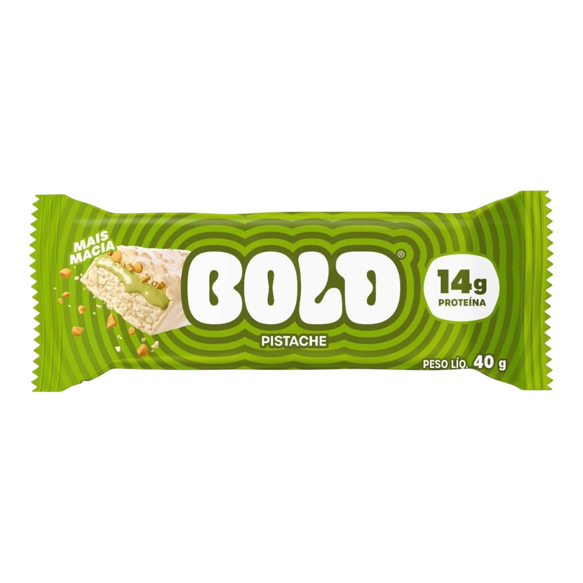 Barra de Prote&iacute;na Pistache Bold Pacote 40g