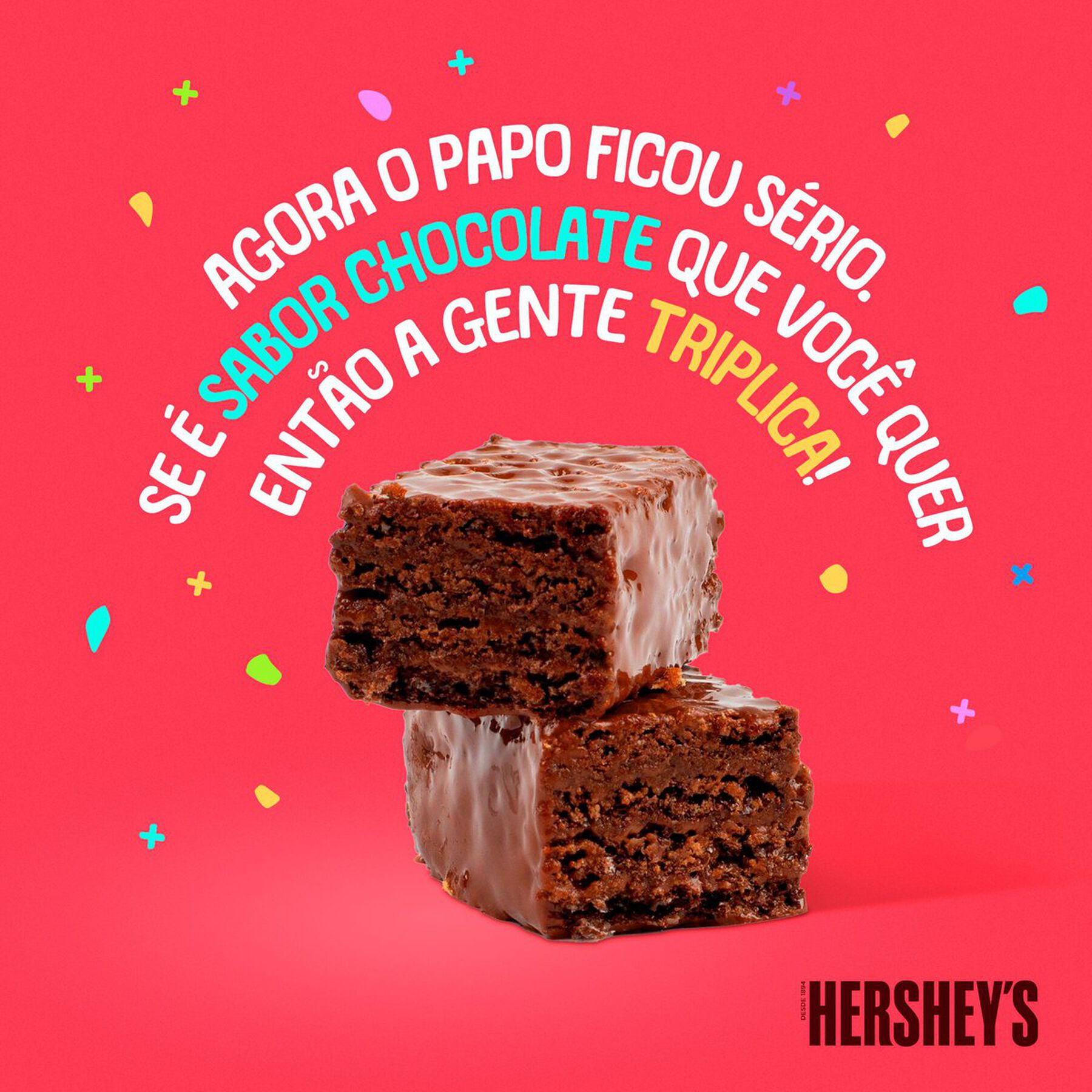 Wafer Recheio E Cobertura Triplo Chocolate Hershey's Mais 102g