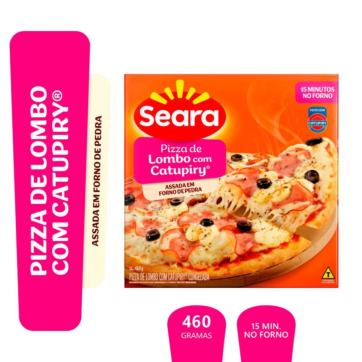 Pizza de lombo com Catupiry&reg; Seara 460g