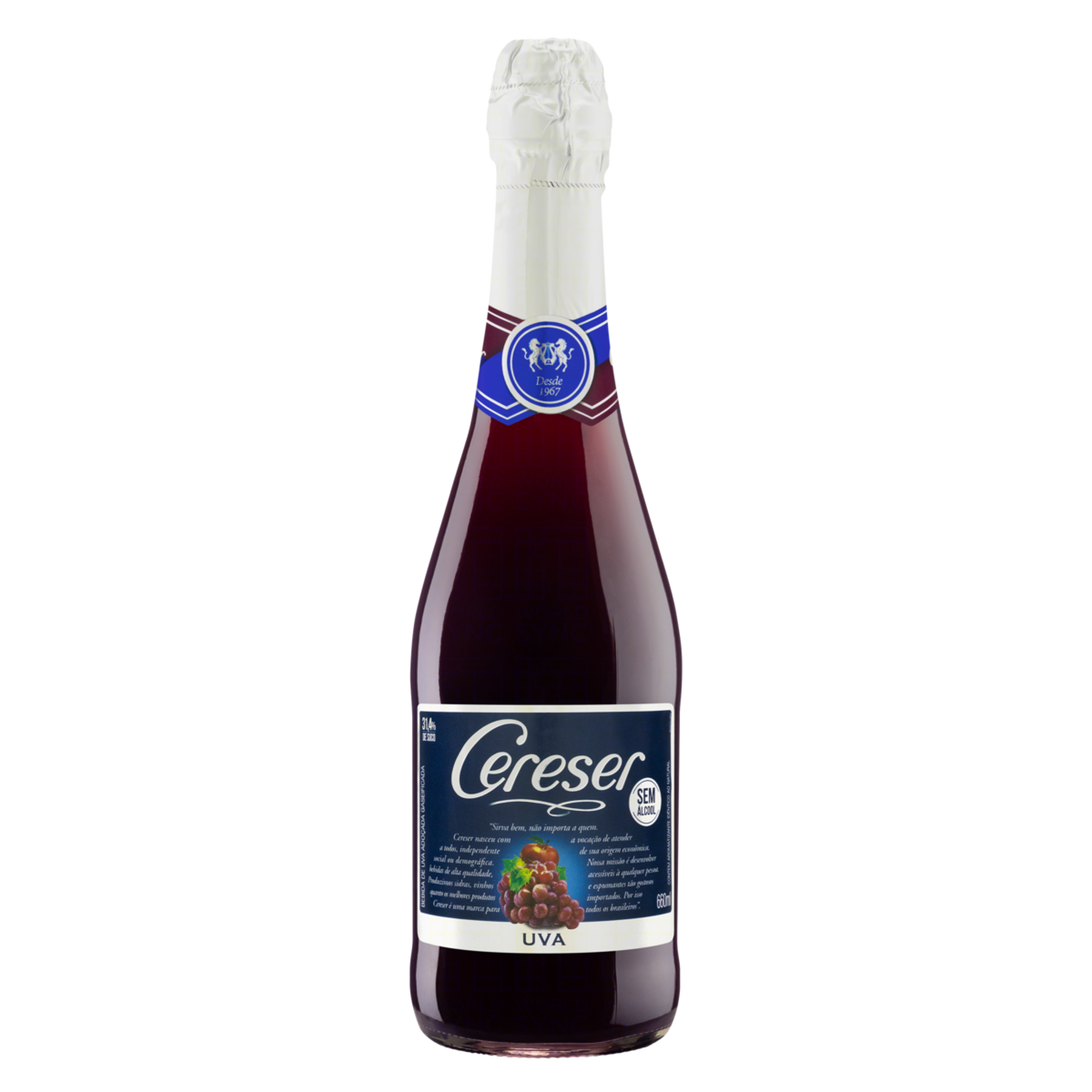 Bebida Zero &Aacute;lcool Uva Cereser Garrafa 660ml