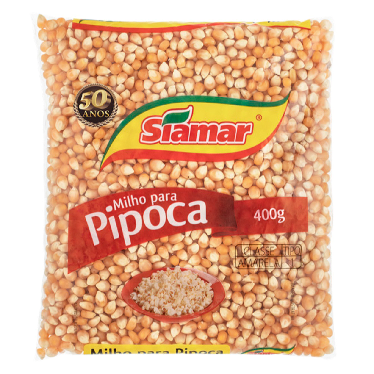 Milho para Pipoca Siamar Pacote 400g