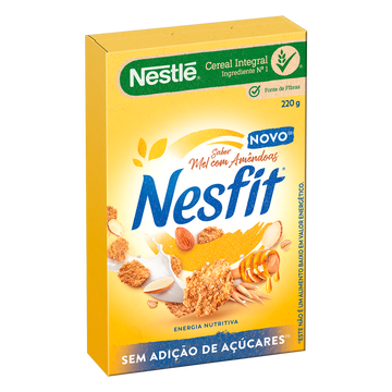 Cereal Matinal Integral Mel com Amêndoas Nestlé Nesfit Caixa 220g