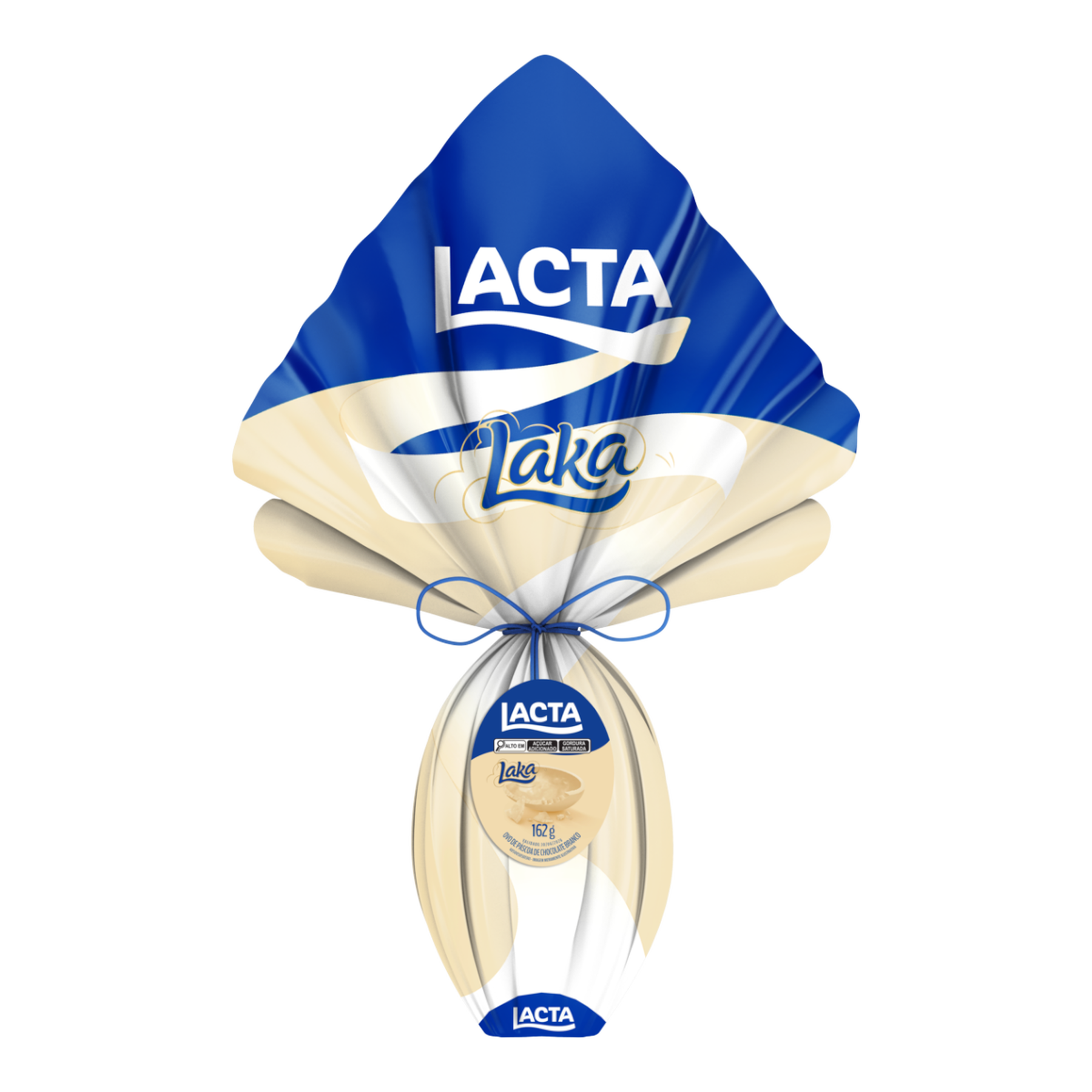 Ovo de P&aacute;scoa Branco Laka Lacta 162g