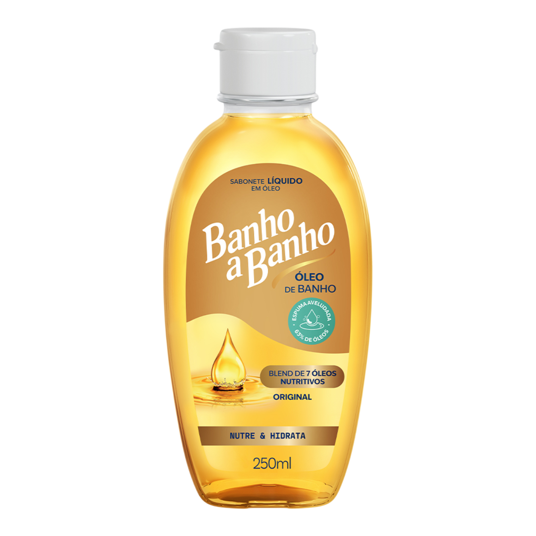 Sabonete L&iacute;quido em &Oacute;leo Original Banho a Banho Nutre e Hidrata Frasco 250ml
