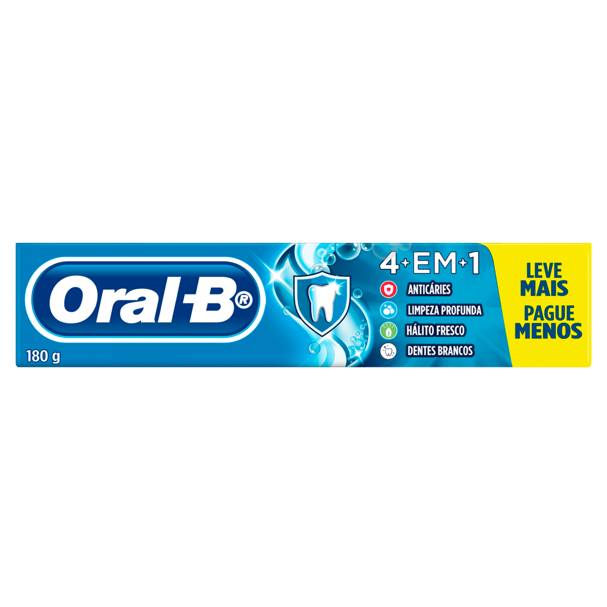 Creme Dental 4 em 1 Oral-B Caixa 180g - Embalagem Leve Mais Pague Menos