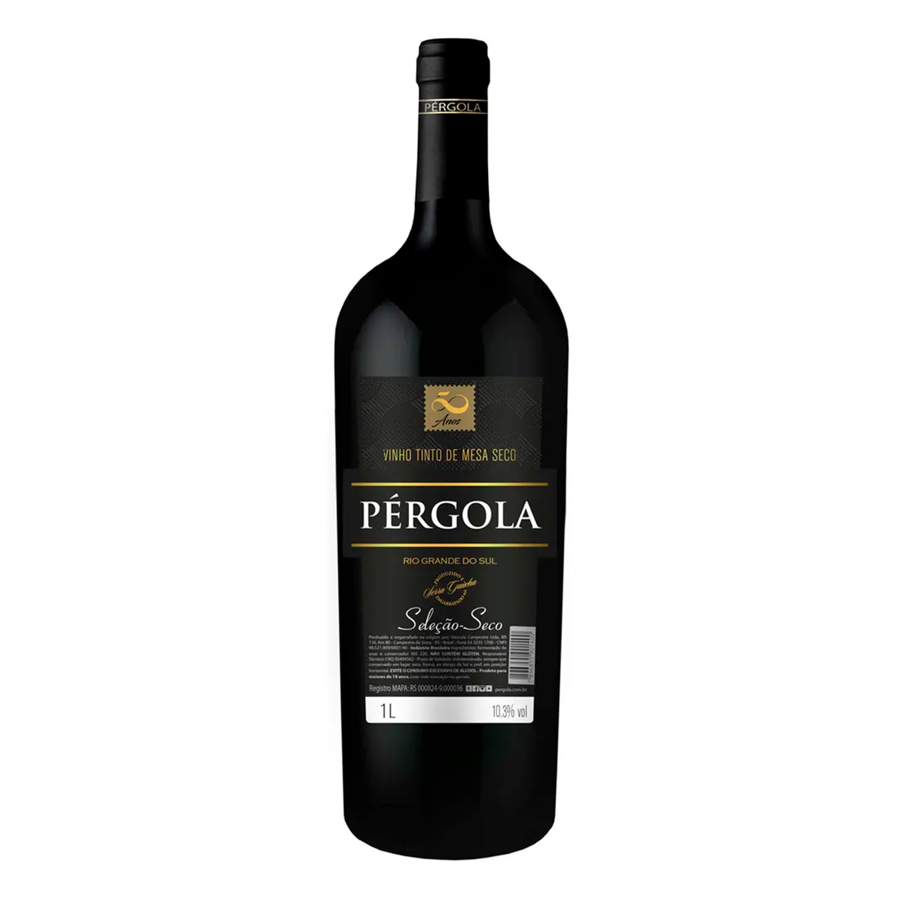 Vinho Tinto Seco Sele&ccedil;&atilde;o P&eacute;rgola Garrafa 1l&nbsp;&nbsp;
