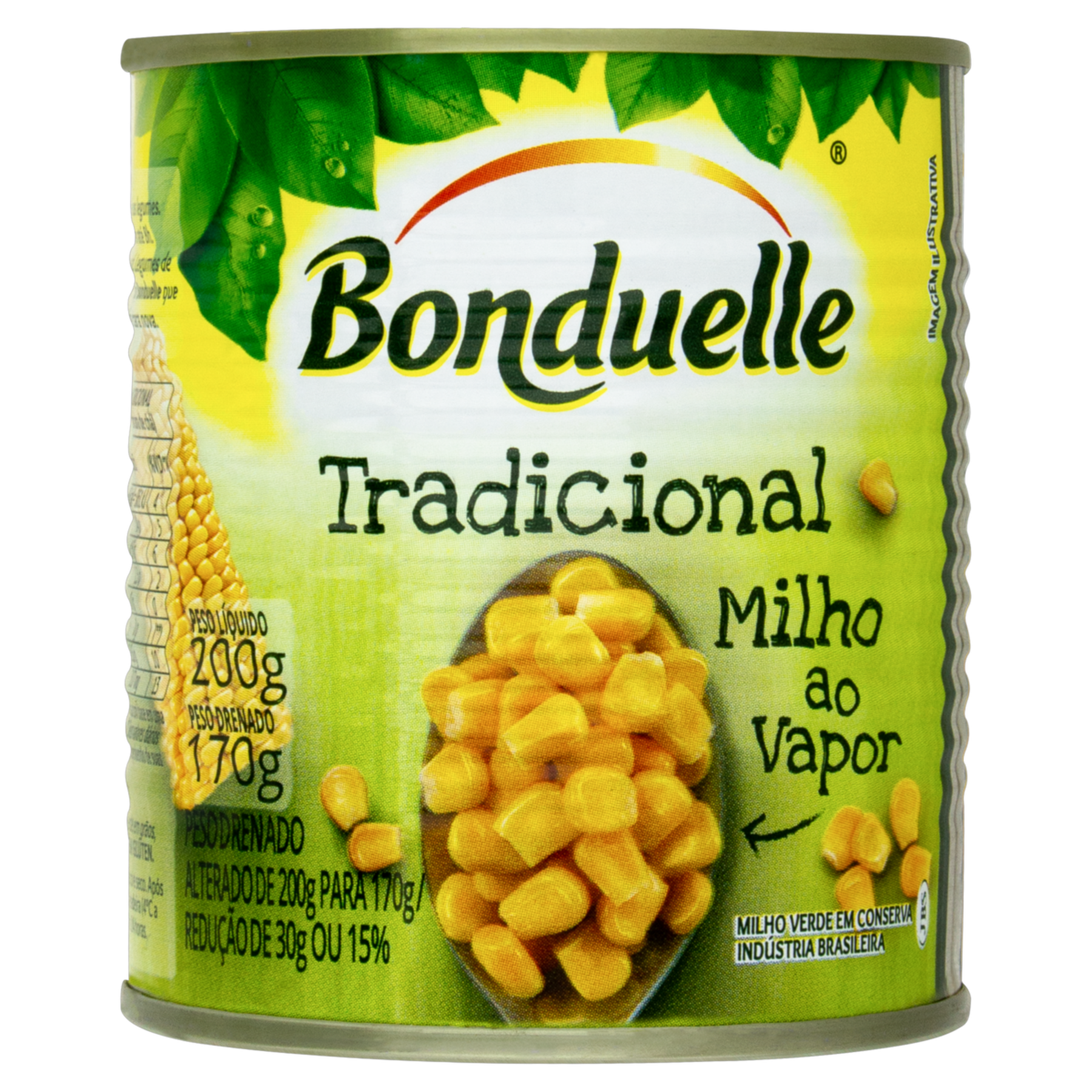 Milho Verde em Conserva Tradicional Bonduelle Lata 170g