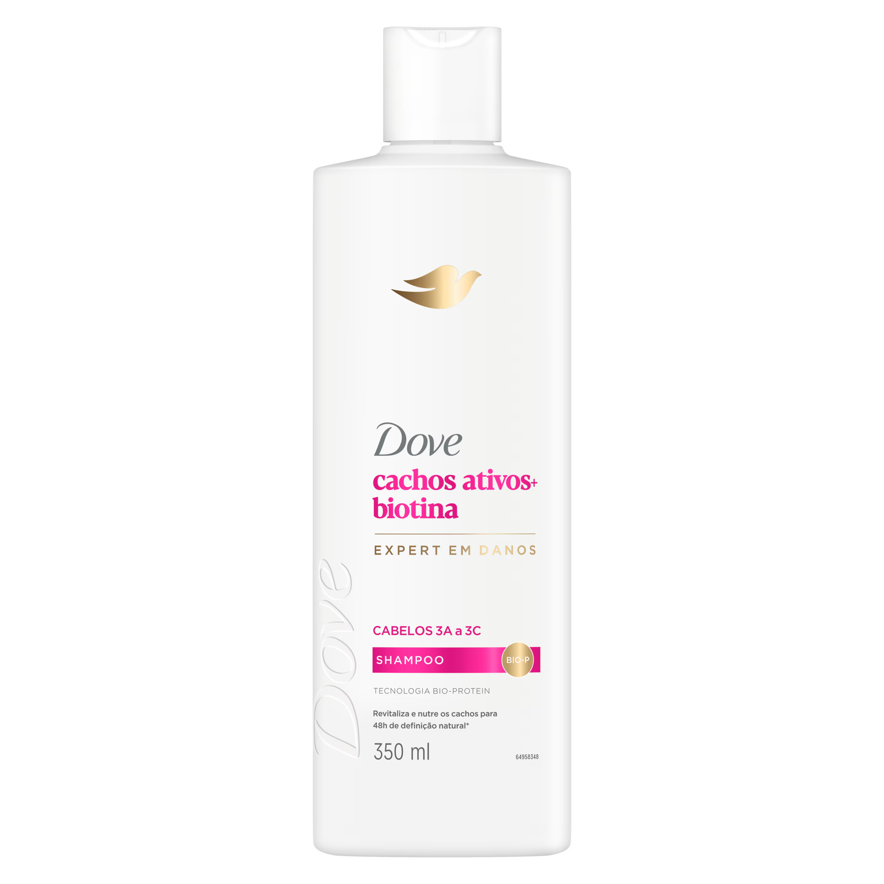 Shampoo Dove Cachos Ativos + Biotina Frasco 370ml