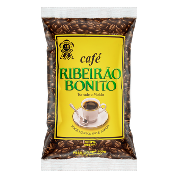 Café Torrado e Moído Ribeirão Bonito Pacote 500g