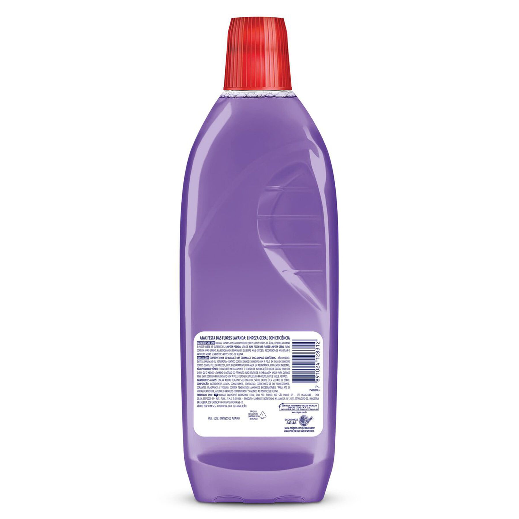 Limpador Perfumado Flores de Lavanda Ajax Festa das Flores Frasco 1l